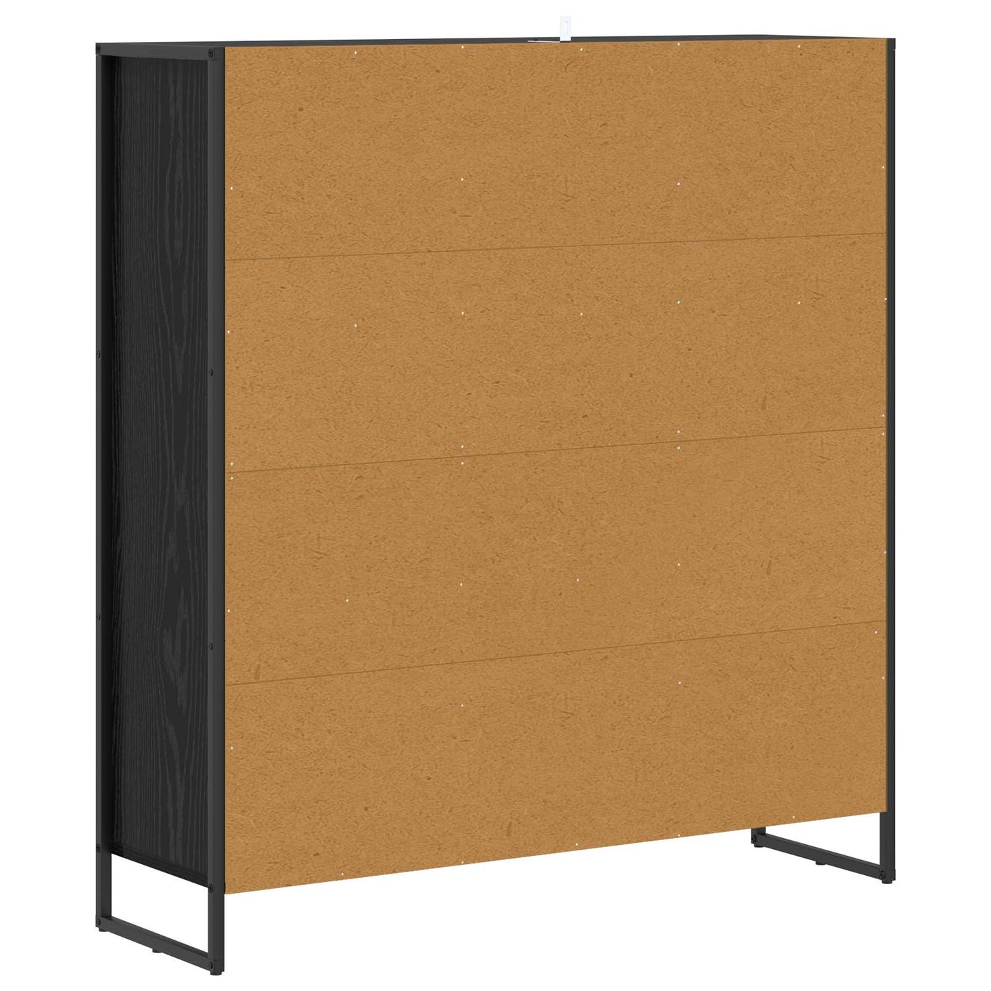 Book Cabinet Black Oak 99.5 x 30 x 108.5 cm Engineered Wood