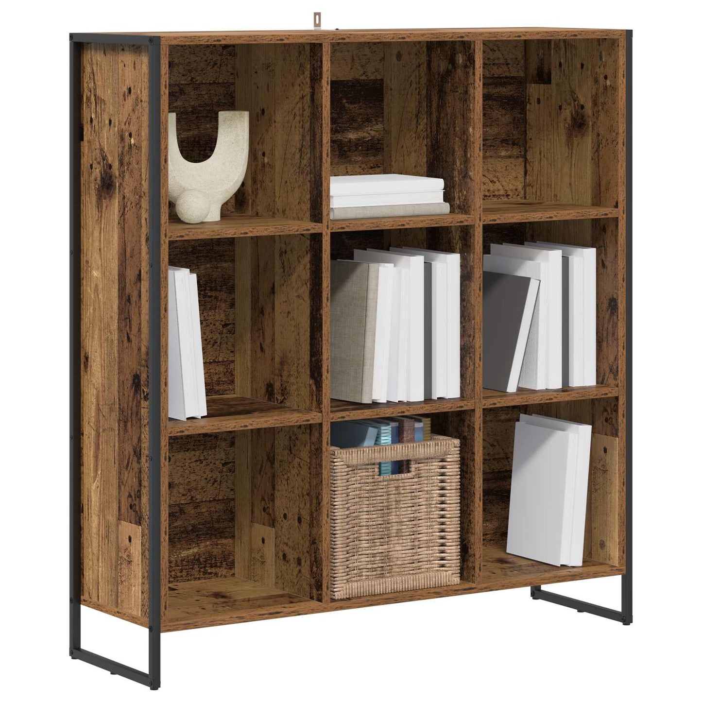 Book Cabinet Old Wood 99.5 x 30 x 108.5 cm Engineered Wood