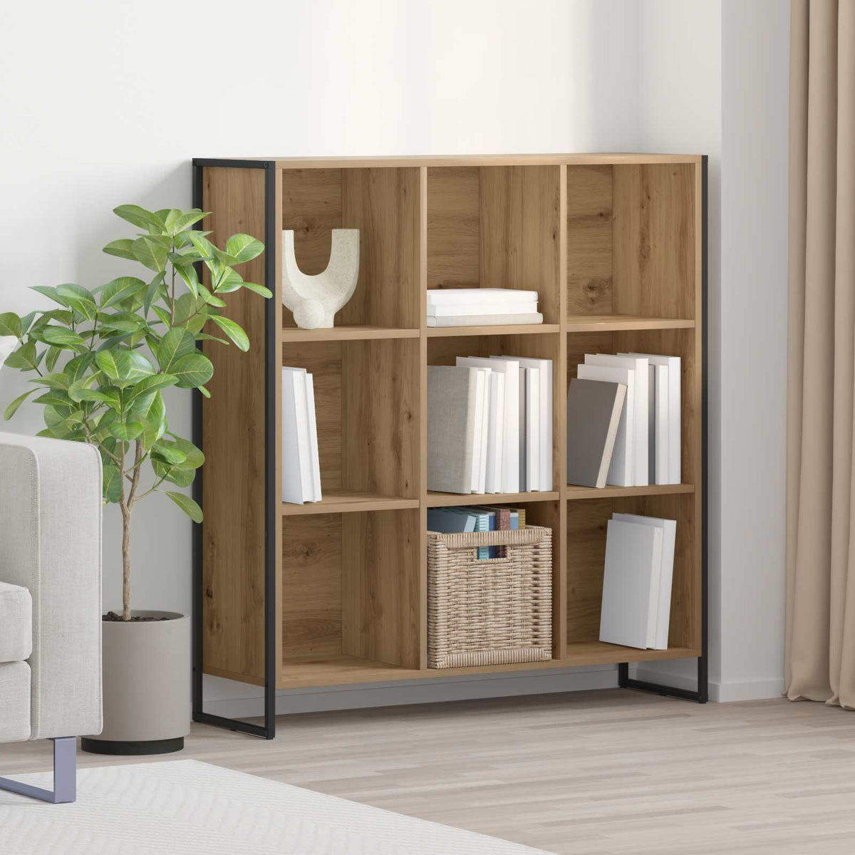 Book Cabinet Artisan Oak 99.5 x 30 x 108 cm Engineered Wood