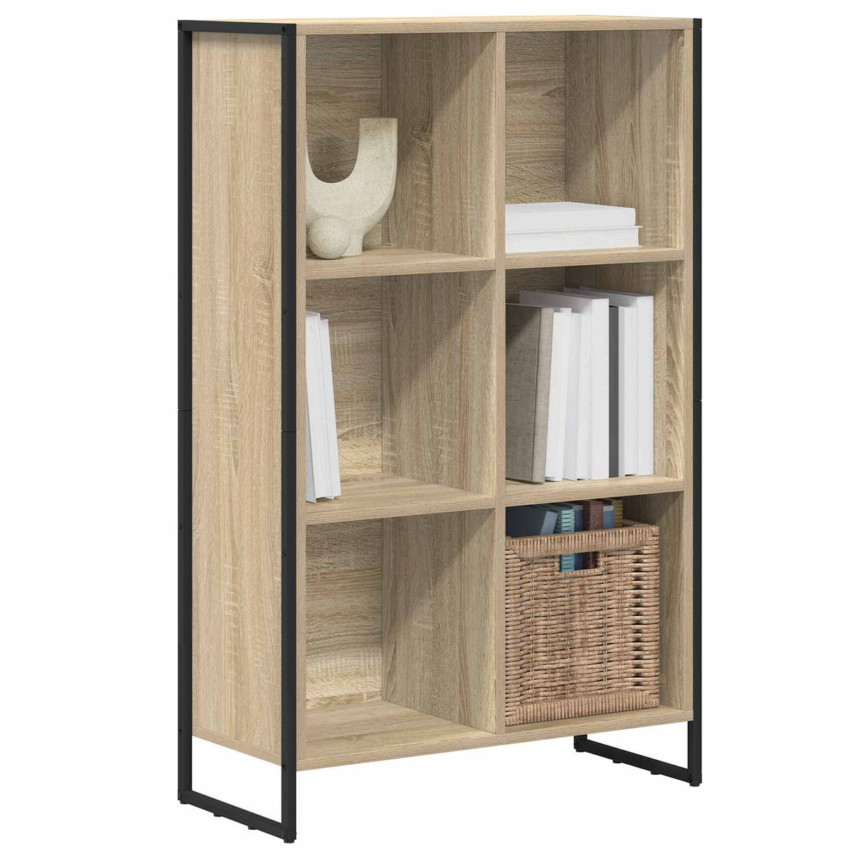 Book Cabinet Sonoma Oak 68 x 30 x 108 cm Engineered Wood