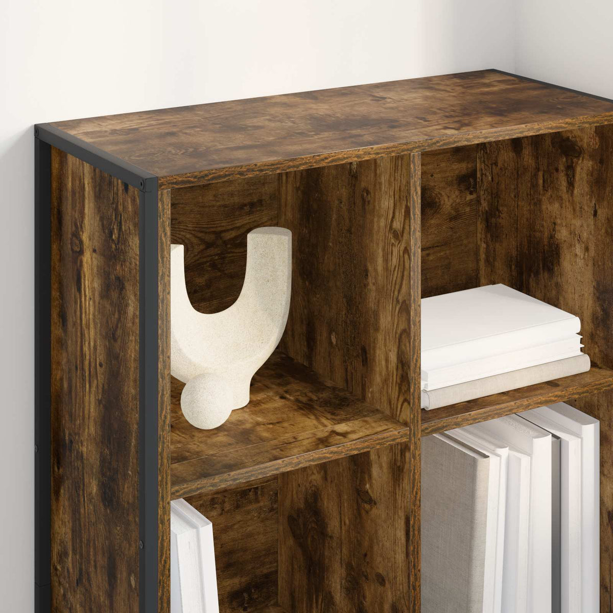 Book Cabinet Smoked Oak 68 x 30 x 108 cm Engineered Wood