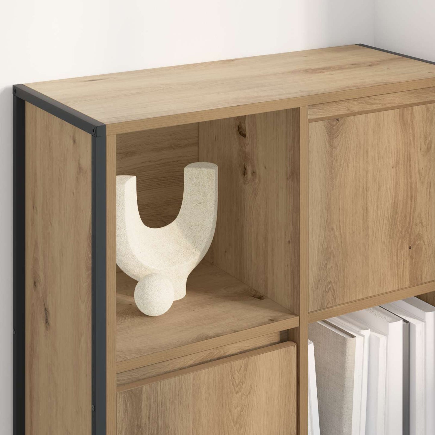 Book Cabinet Artisian Oak 68 x 30 x 108.5 cm Engineered Wood