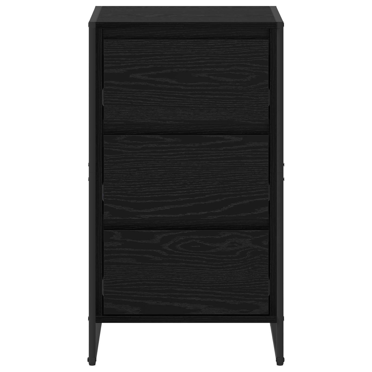 Sideboard Black Oak 42 x 36 x 75.5 cm Engineered Wood
