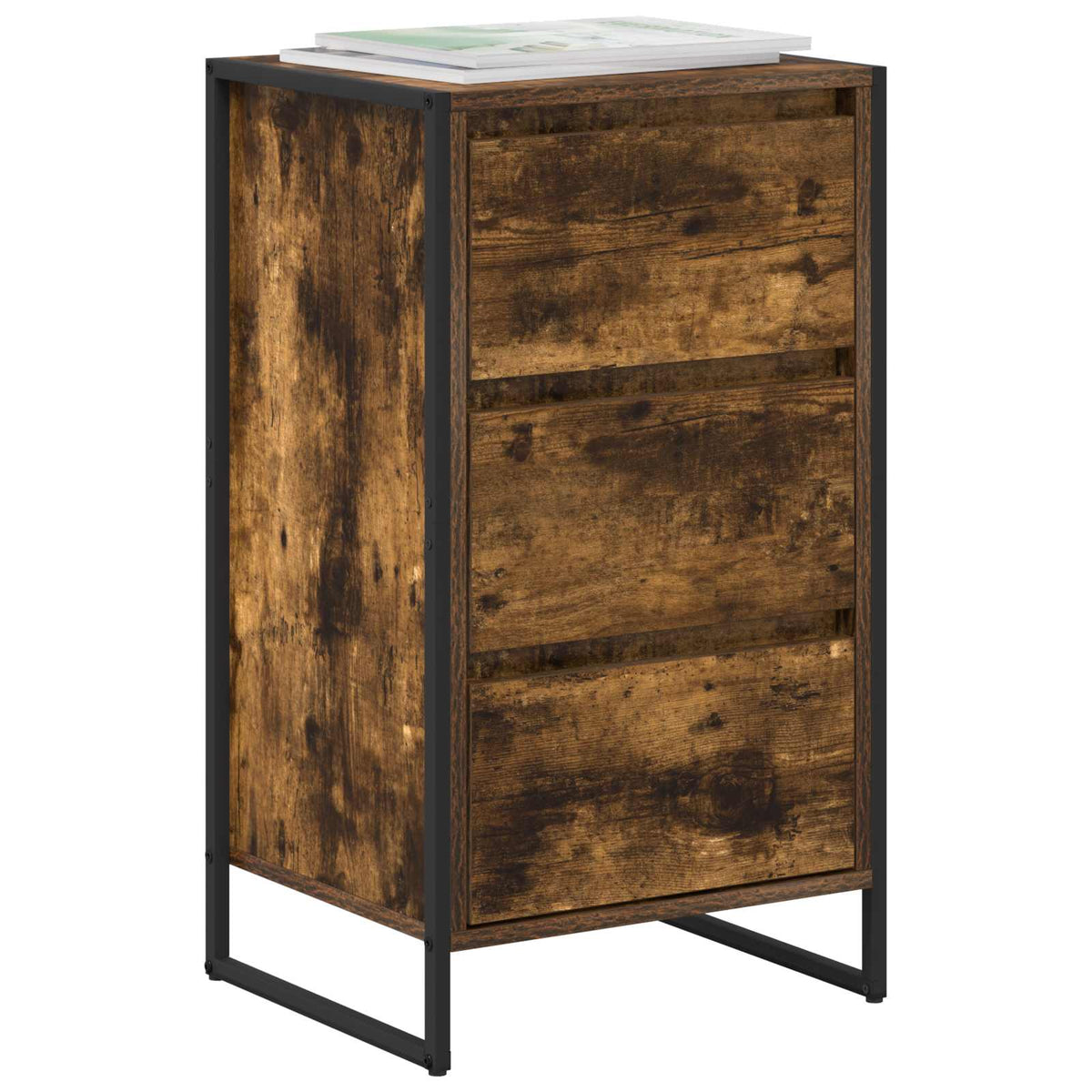 Sideboard Smoked Oak 43 x 36 x 75.5 cm Engineered Wood