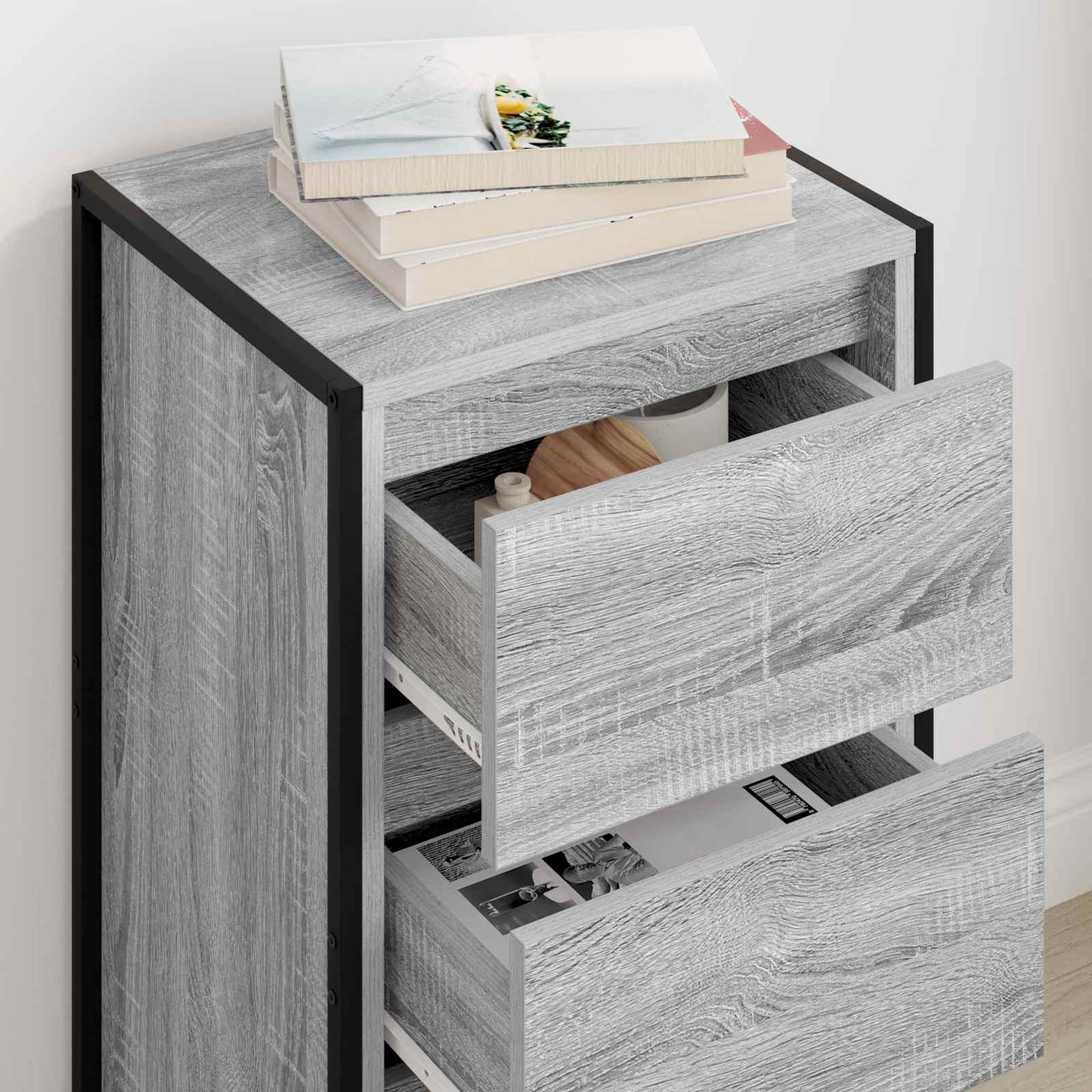 Sideboard Grey Sonoma 42 x 36 x 75.5 cm Engineered Wood
