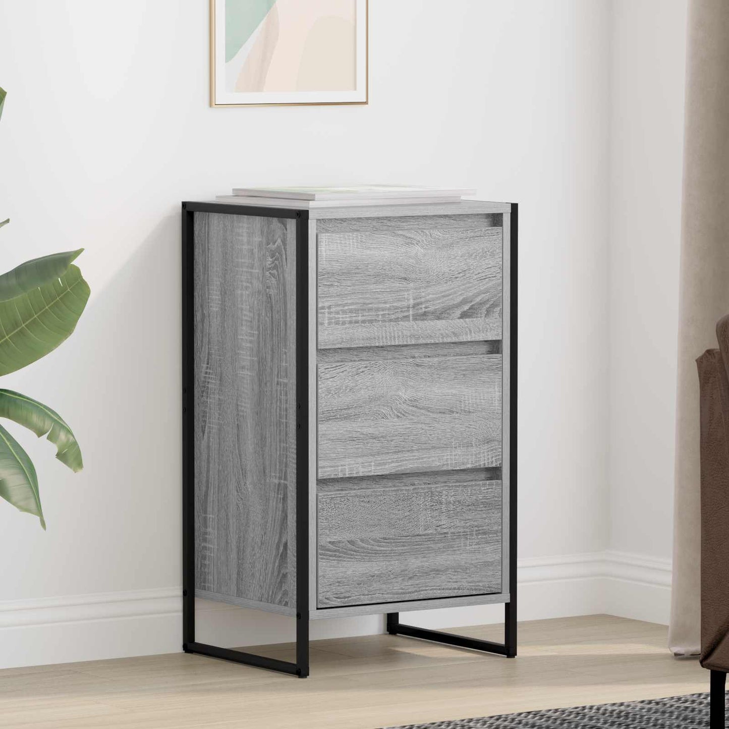 Sideboard Grey Sonoma 42 x 36 x 75.5 cm Engineered Wood