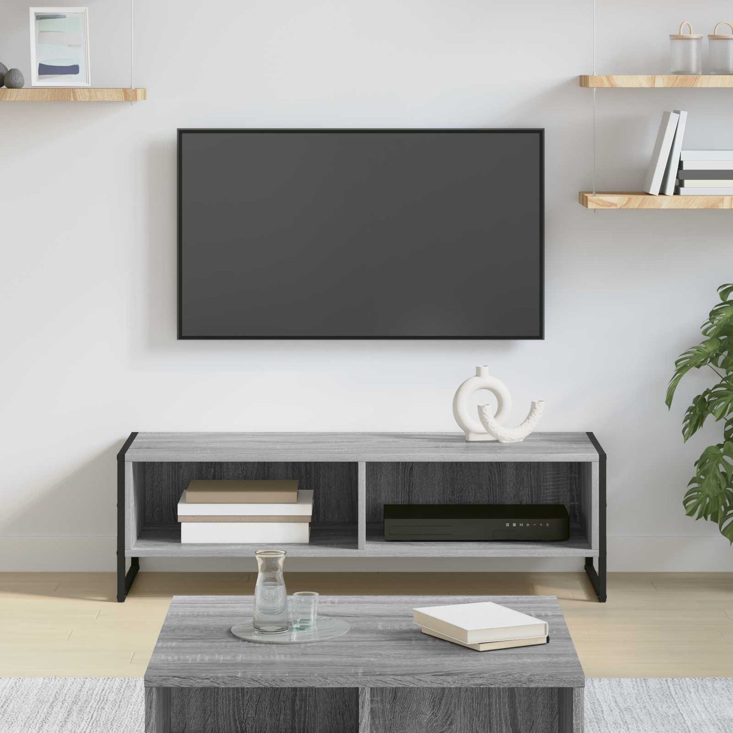 TV Cabinet 100 x 36.5 x 30.5 cm Grey Sonoma Engineered Wood