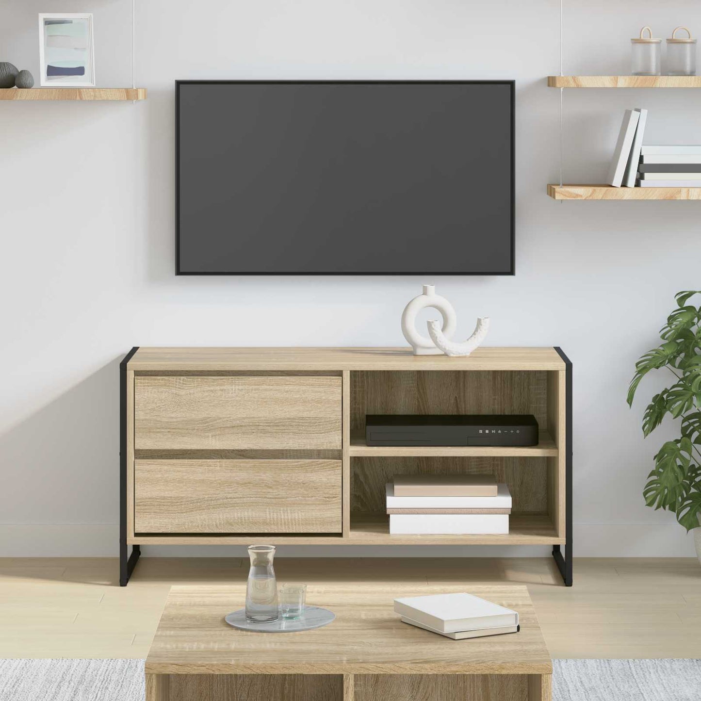 TV Cabinet Sonoma 100 x 36 x 49.5 cm Engineered Wood