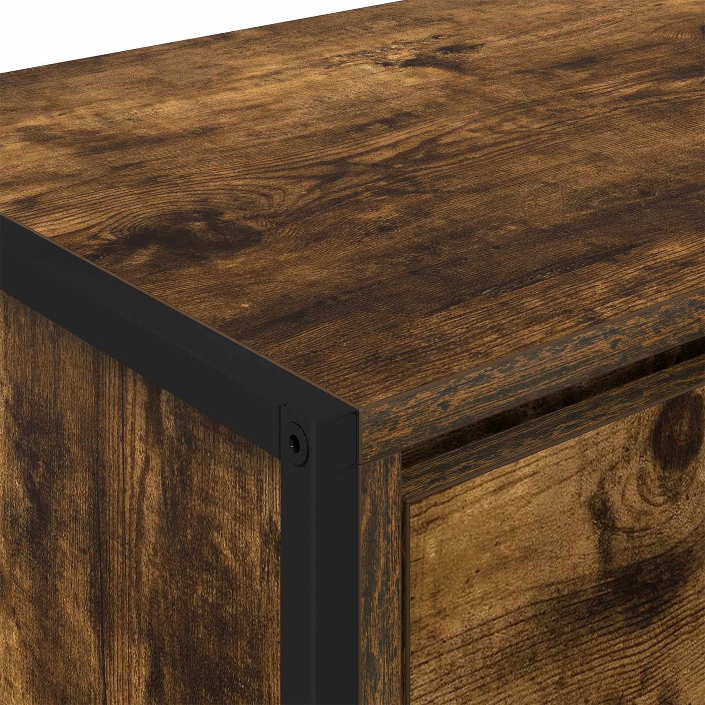 TV Cabinet Smoke Oak 100 x 36 x 49.5 cm Engineered Wood