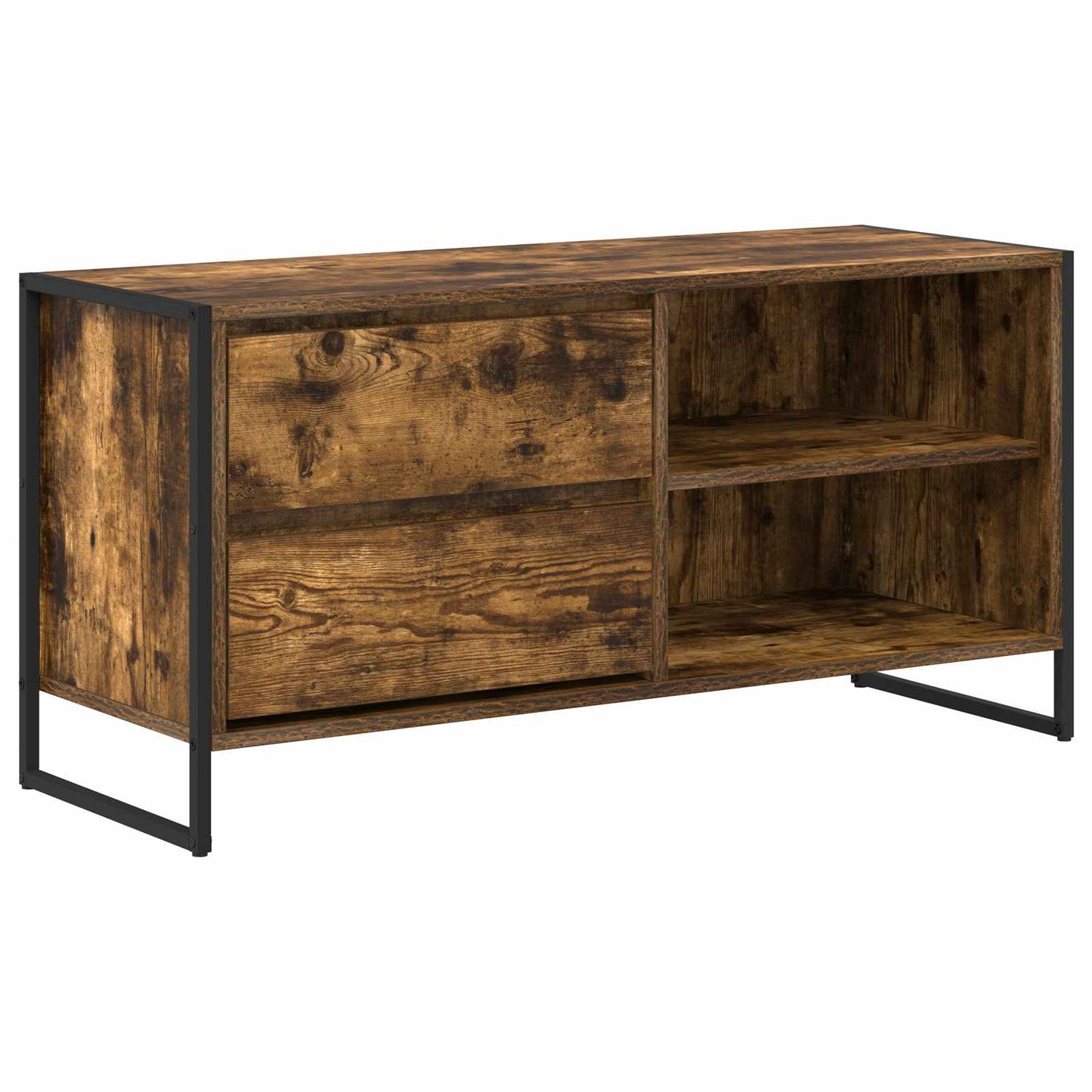 TV Cabinet Smoke Oak 100 x 36 x 49.5 cm Engineered Wood