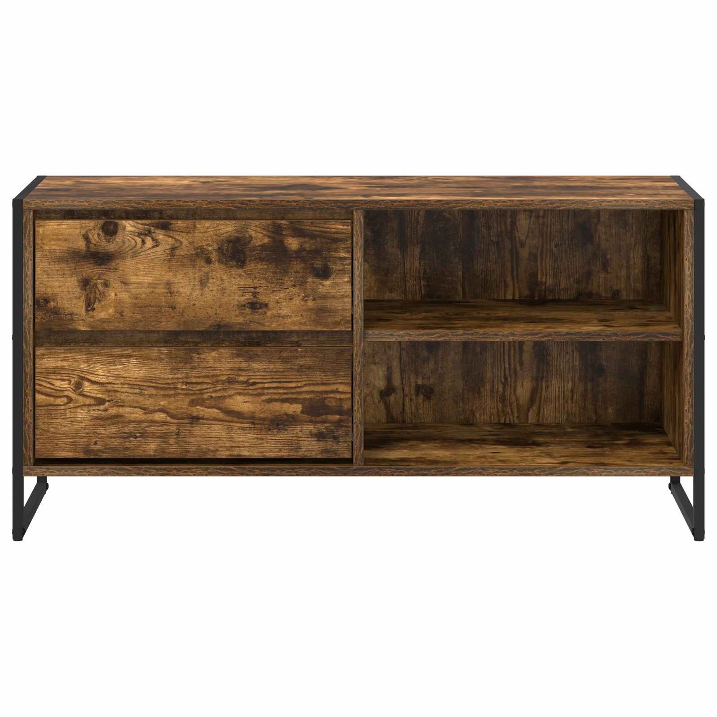 TV Cabinet Smoke Oak 100 x 36 x 49.5 cm Engineered Wood