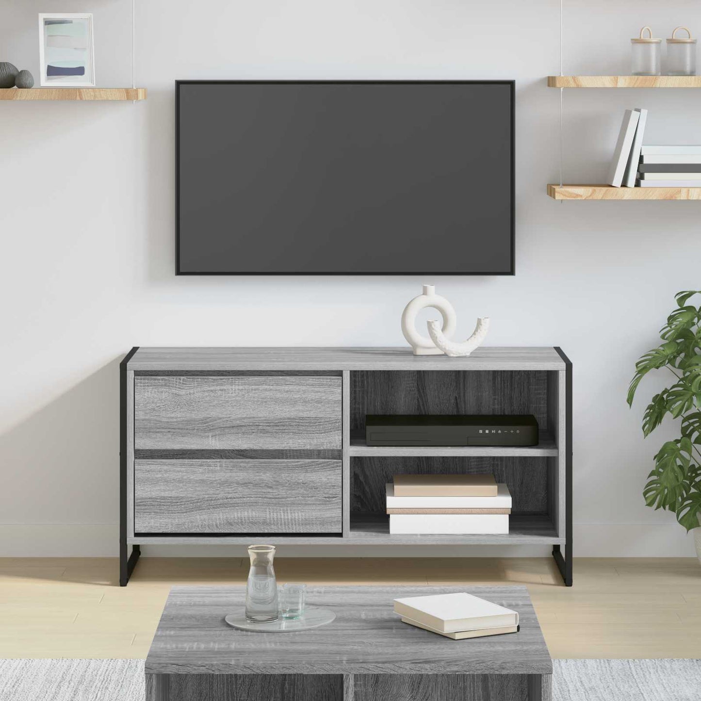 TV Cabinet 100 x 36 x 49.5 cm Grey Sonoma Engineered Wood