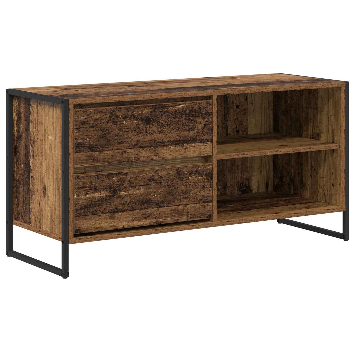 TV Cabinet Old Wood 100 x 36 x 49.5 cm Engineered Wood