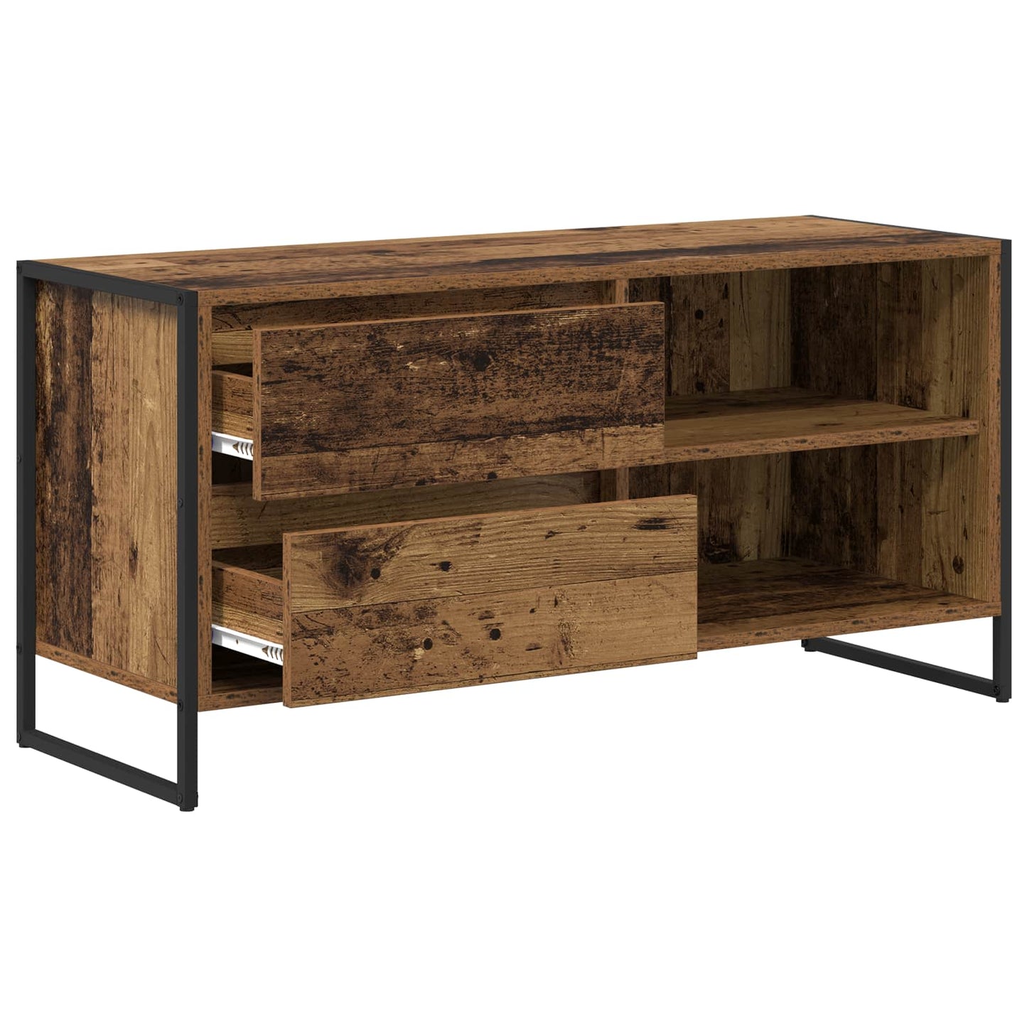 TV Cabinet Old Wood 100 x 36 x 49.5 cm Engineered Wood
