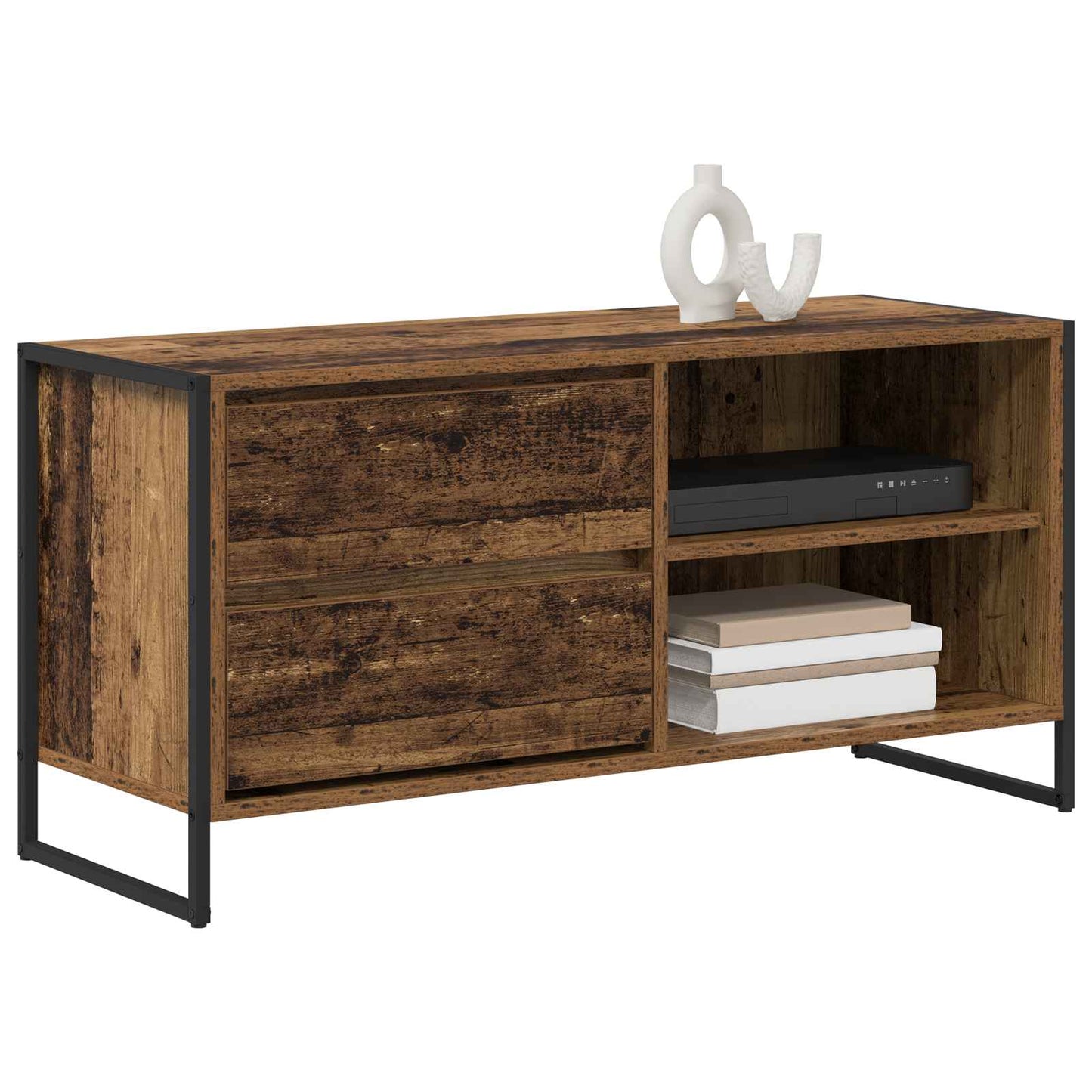 TV Cabinet Old Wood 100 x 36 x 49.5 cm Engineered Wood