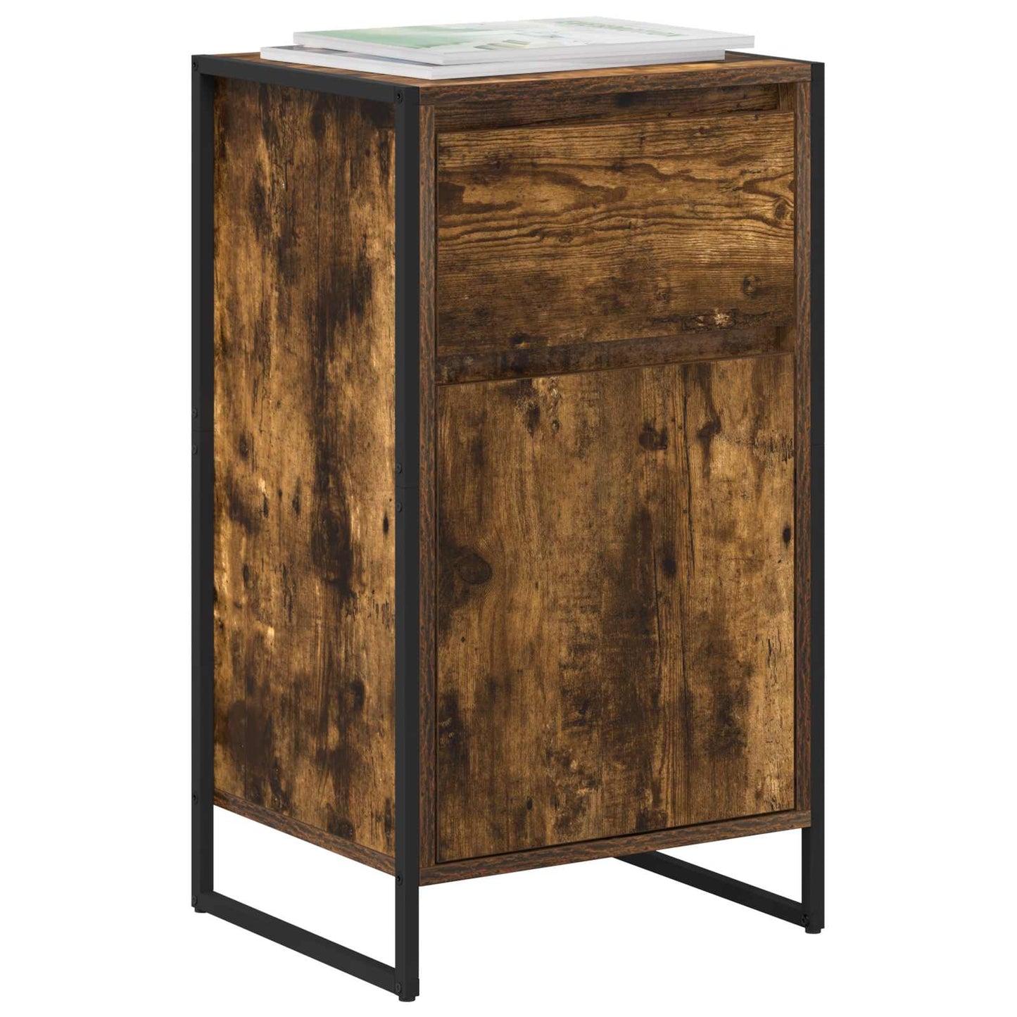 Sideboard Smoke Oak 43 x 36 x 75.5 cm Engineered Wood