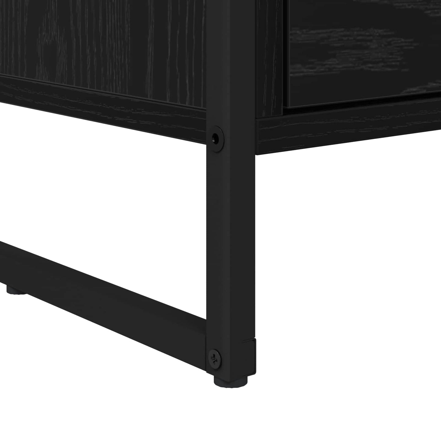 TV Cabinet Black Oak 100 x 36 x 49.5 cm Engineered Wood