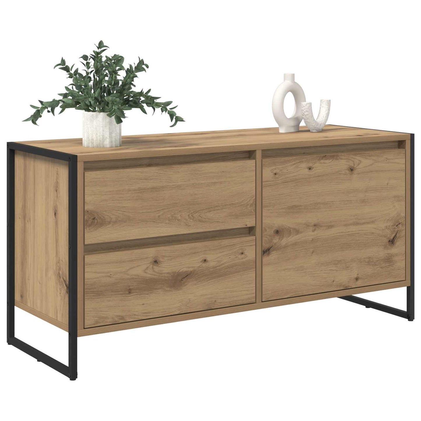 TV Cabinet Artisian Oak 100 x 36 x 49.5 cm Engineered Wood
