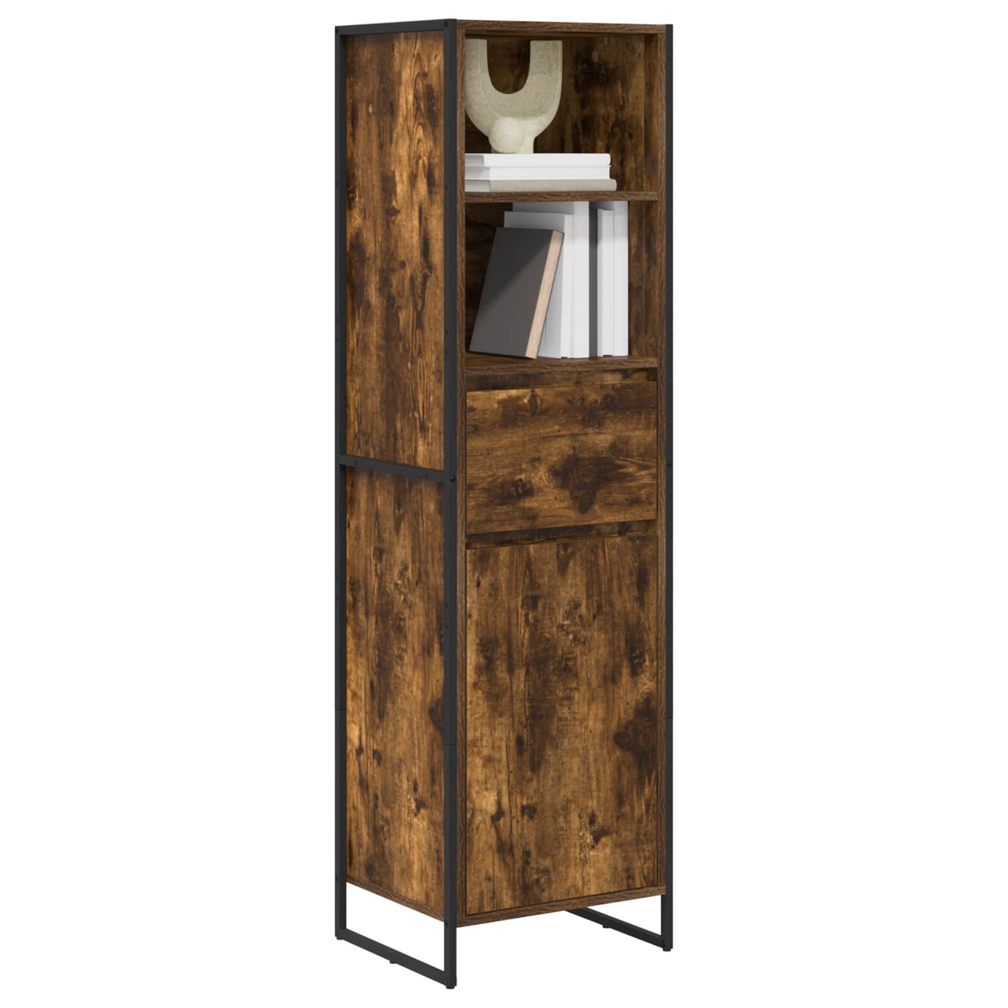 Book Cabinet Smoke Oak 43 x 36 x 150.5 cm Engineered Wood