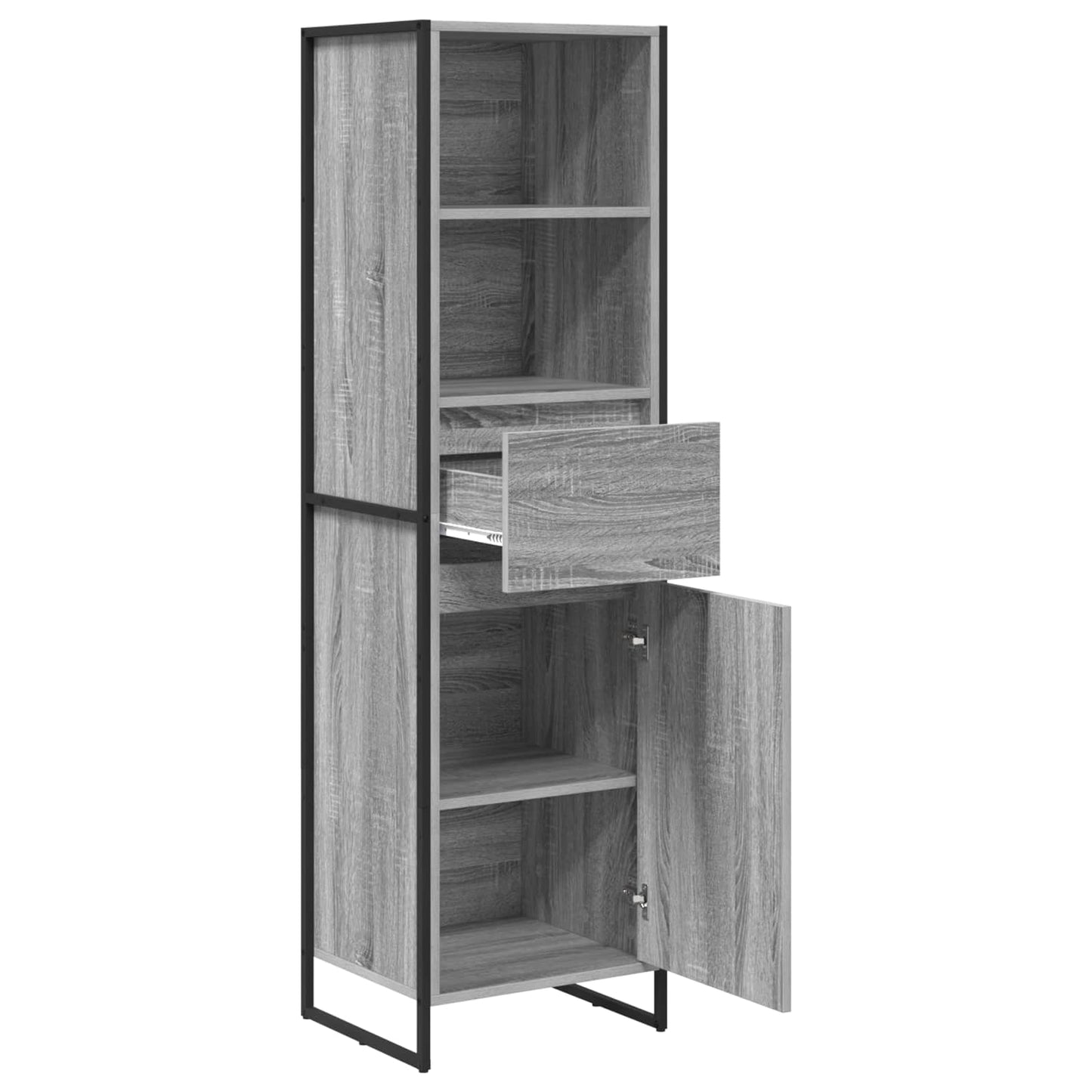 Book Cabinet Grey Sonoma 43 x 36 x 150.5 cm Engineered Wood