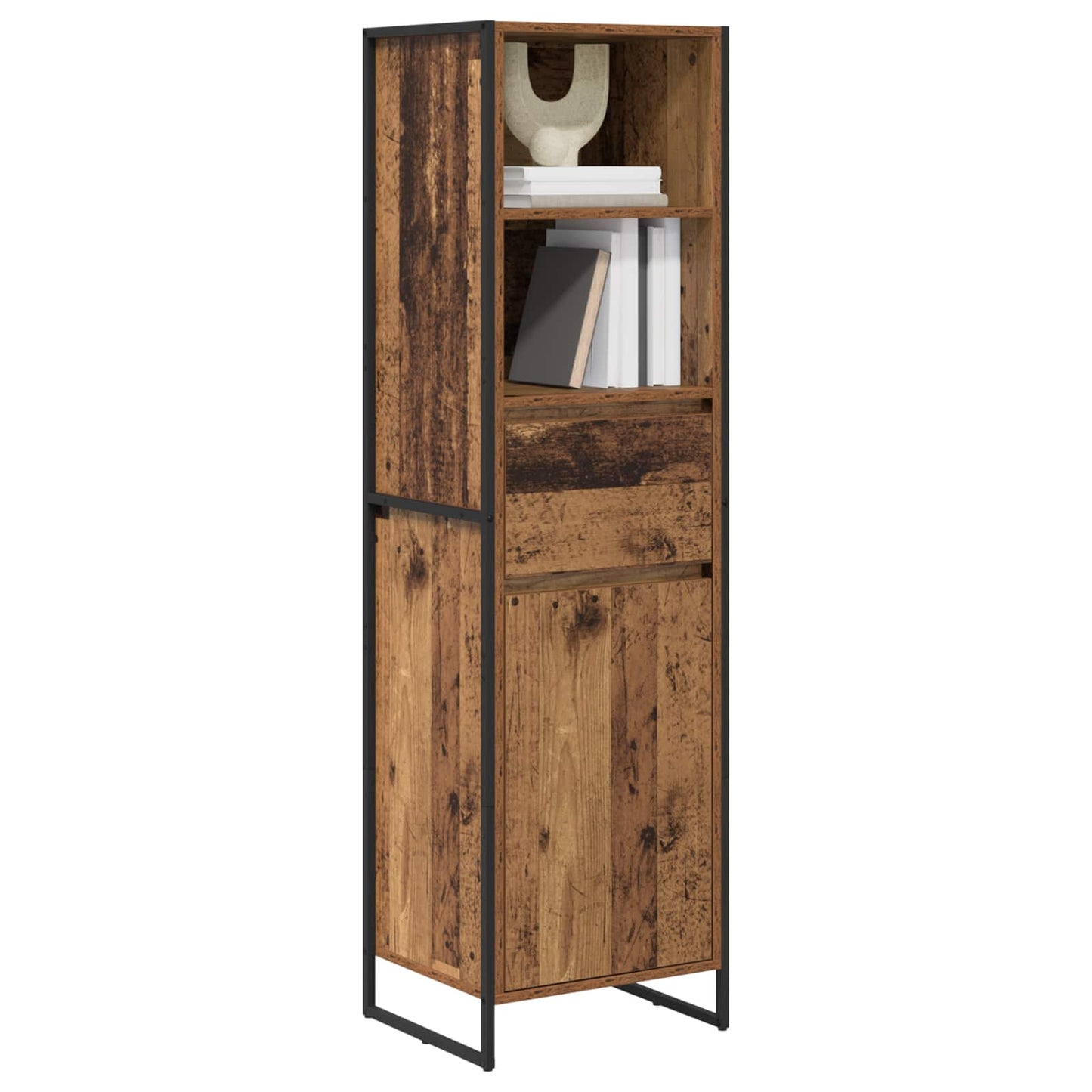 Book Cabinet Old Wood 43 x 36 x 150.5 cm Engineered Wood