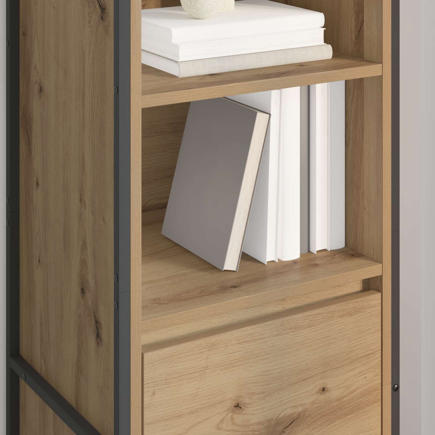 Book Cabinet Artisian Oak 43 x 36 x 150.5 cm Engineered Wood