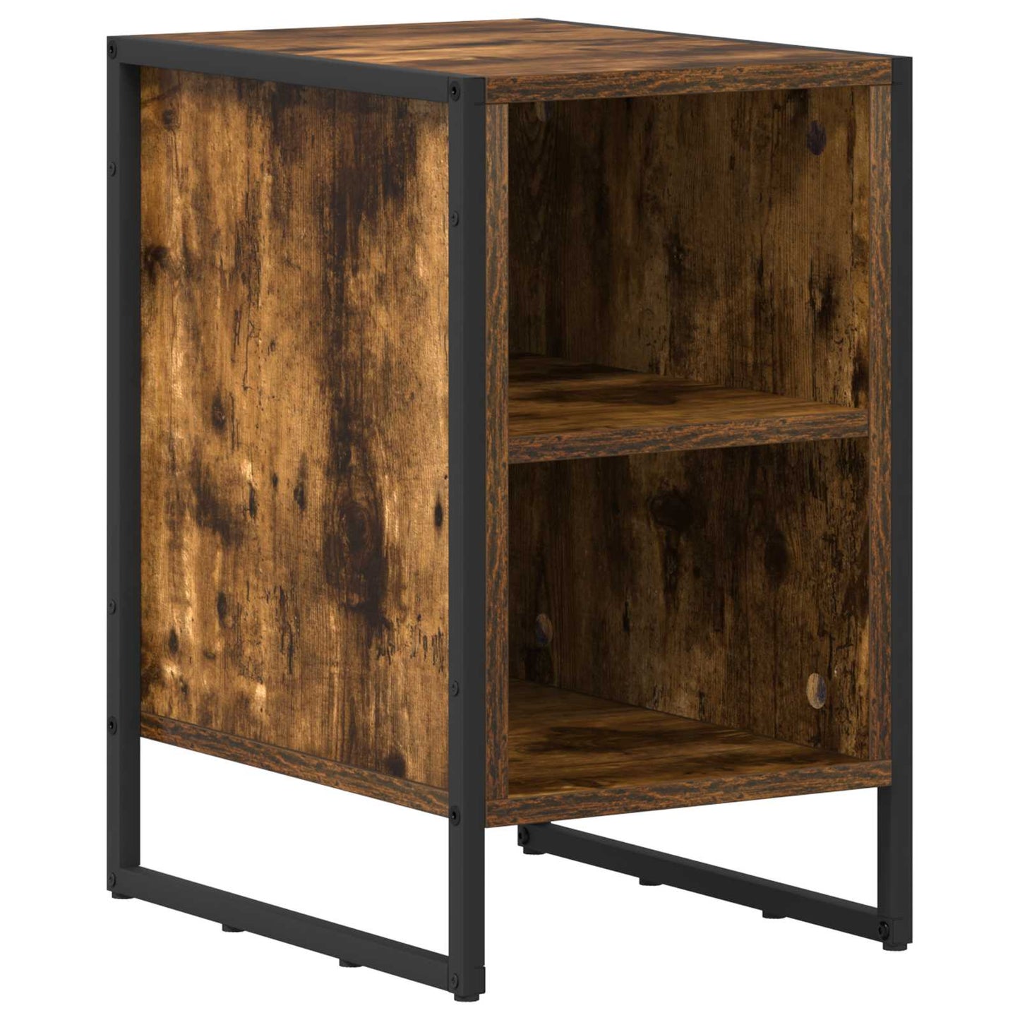 Bedside Table 2 pcs Smoke Oak 39.5 x 30 x 50 cm Engineered Wood
