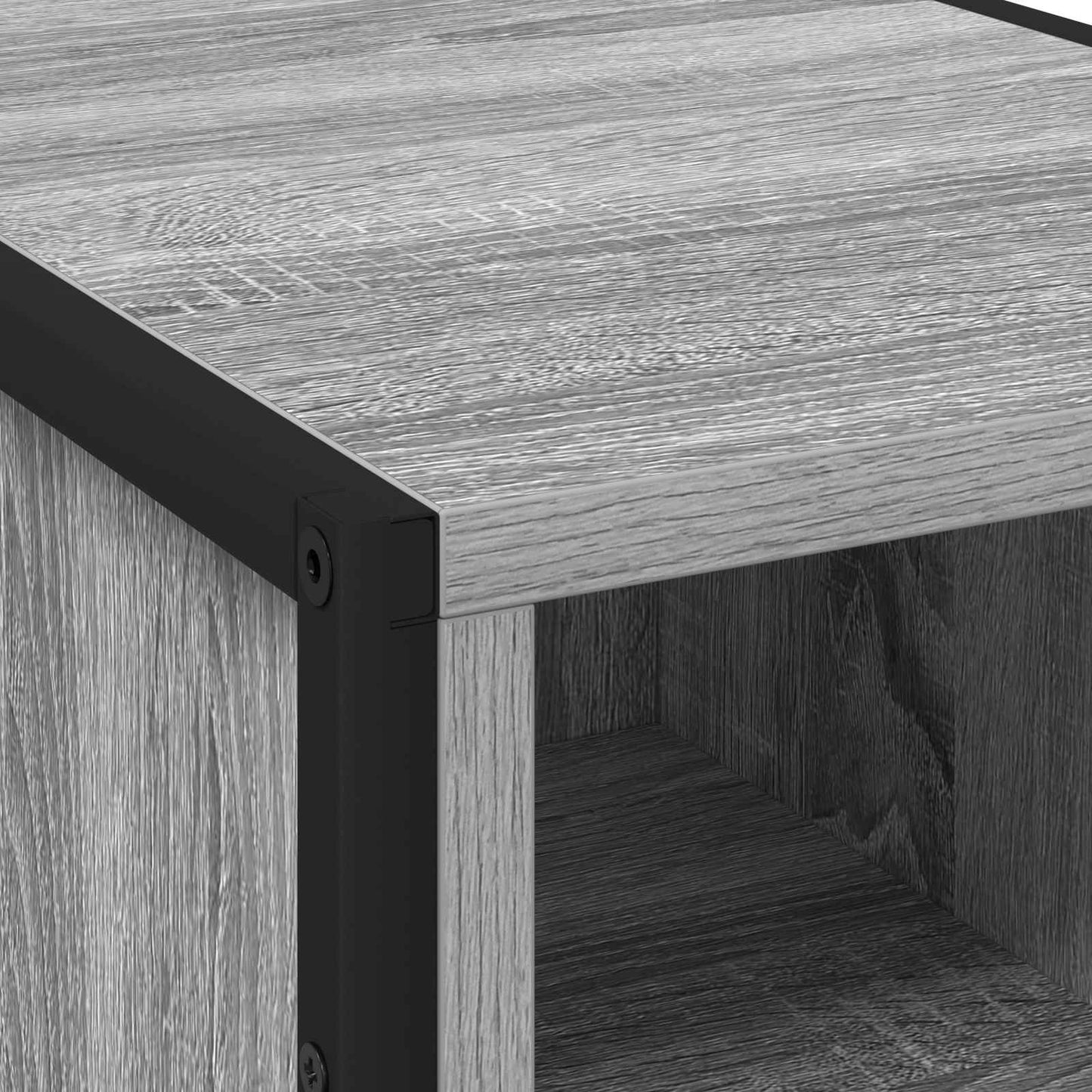 Bedside Table 2 pcs Grey Sonoma 39.5 x 30 x 50 cm