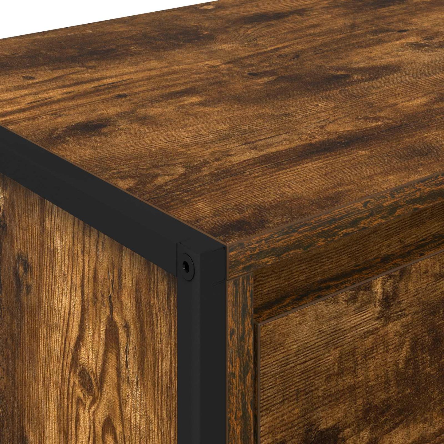 Bedside Table Smoke Oak 39.5 x 30 x 50 cm Engineered Wood