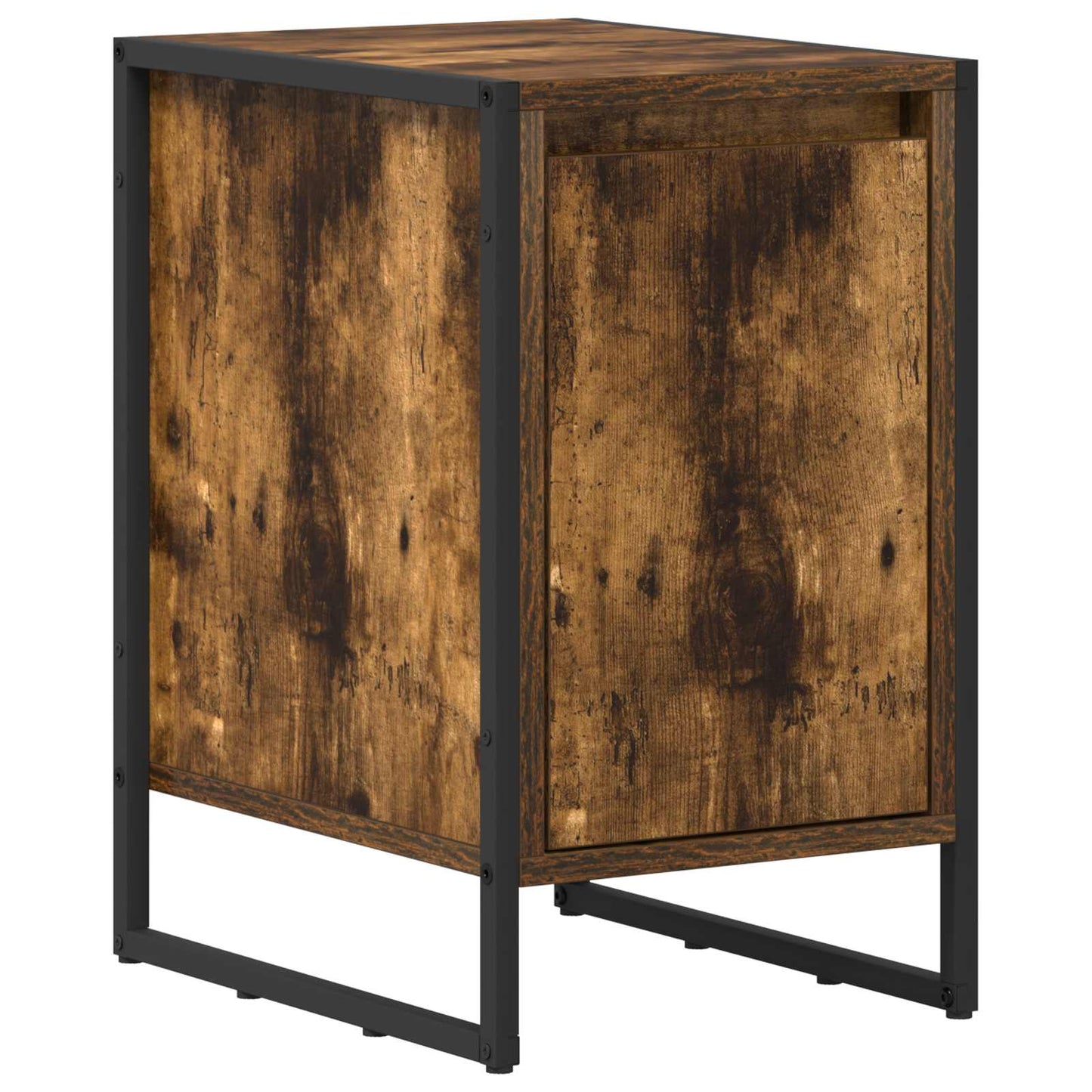 Bedside Table Smoke Oak 39.5 x 30 x 50 cm Engineered Wood