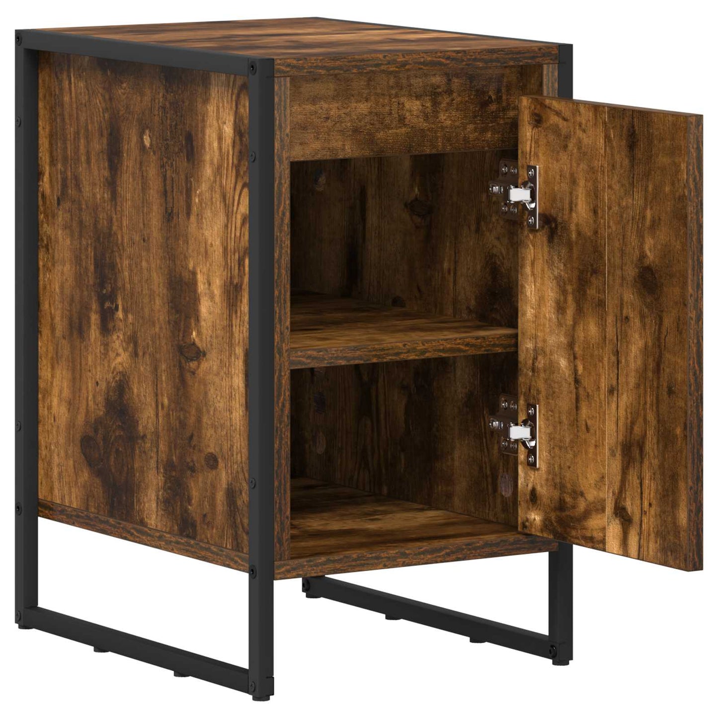 Bedside Table 2 pcs Smoke Oak 39.5 x 30 x 50 cm Engineered Wood