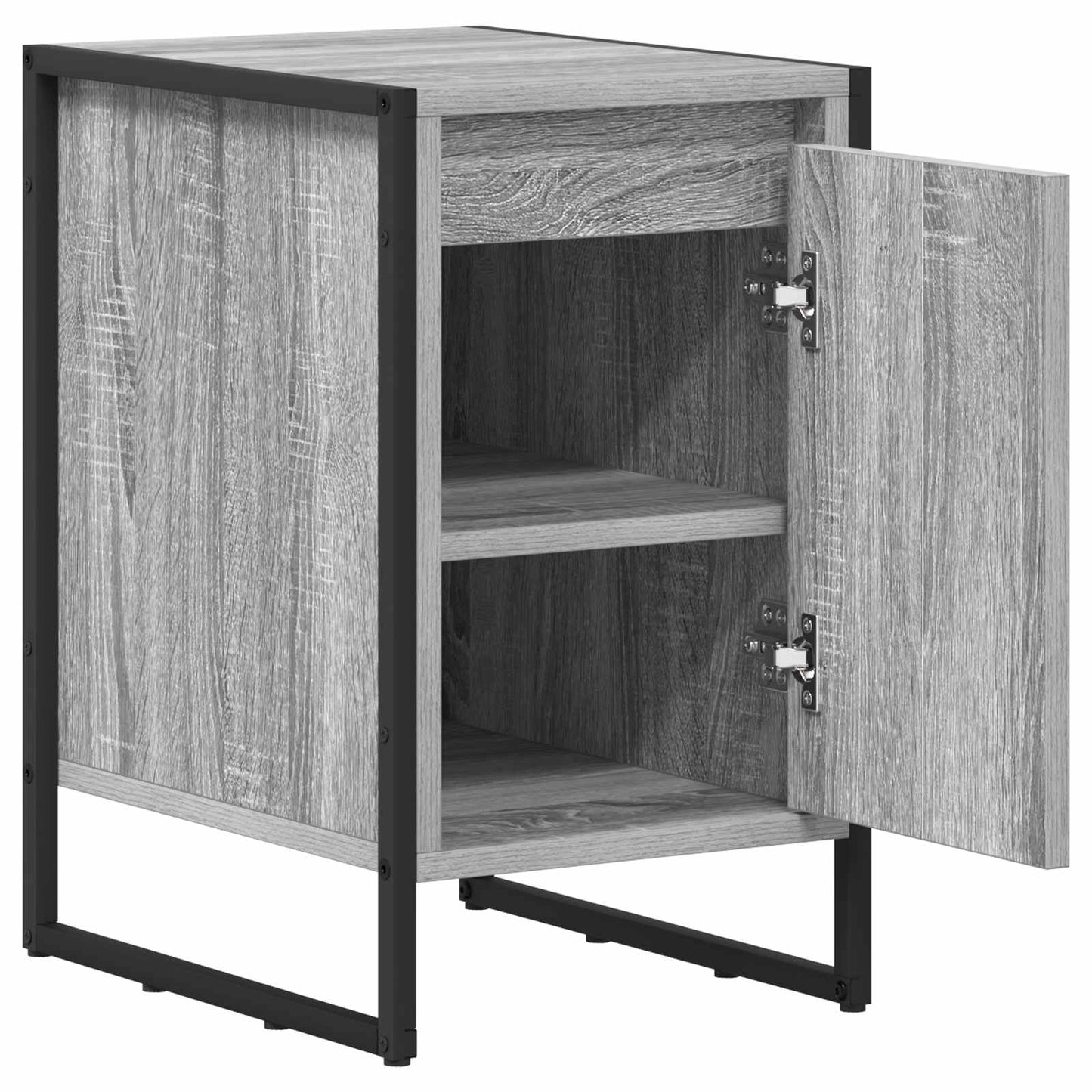Bedside Table Grey Sonoma 39.5 x 30 x 50 cm Engineered Wood