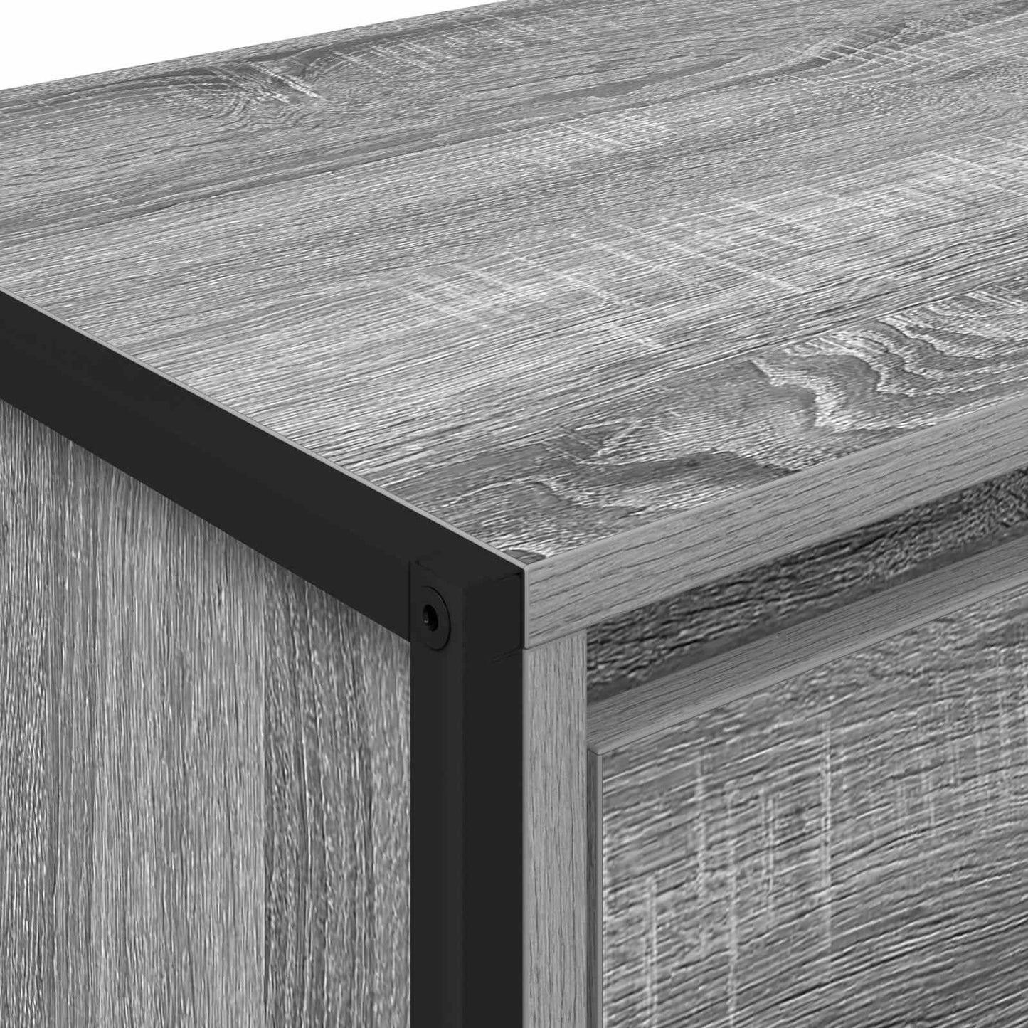 Bedside Table 2 pcs Grey Sonoma 39.5 x 30 x 50 cm