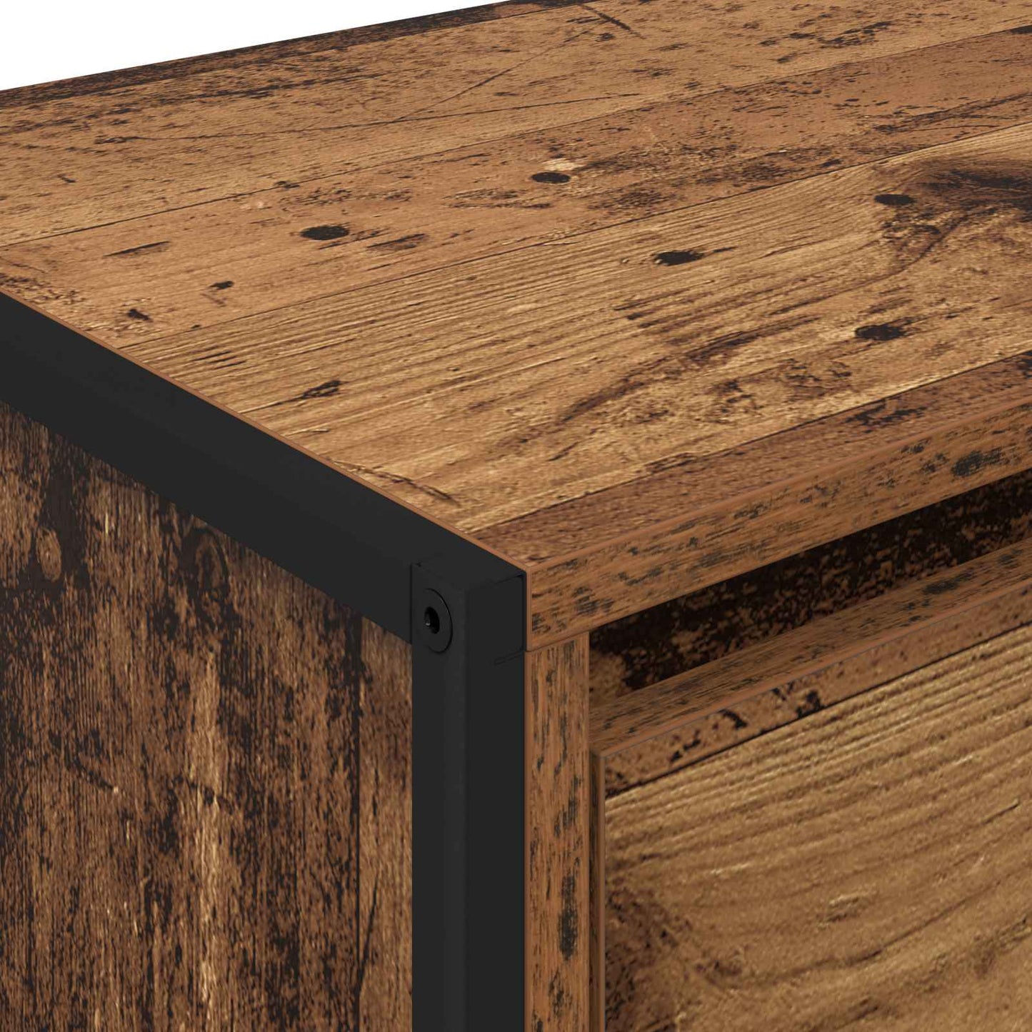Bedside Table 2 pcs Old Wood 39.5 x 30 x 50 cm Engineered Wood