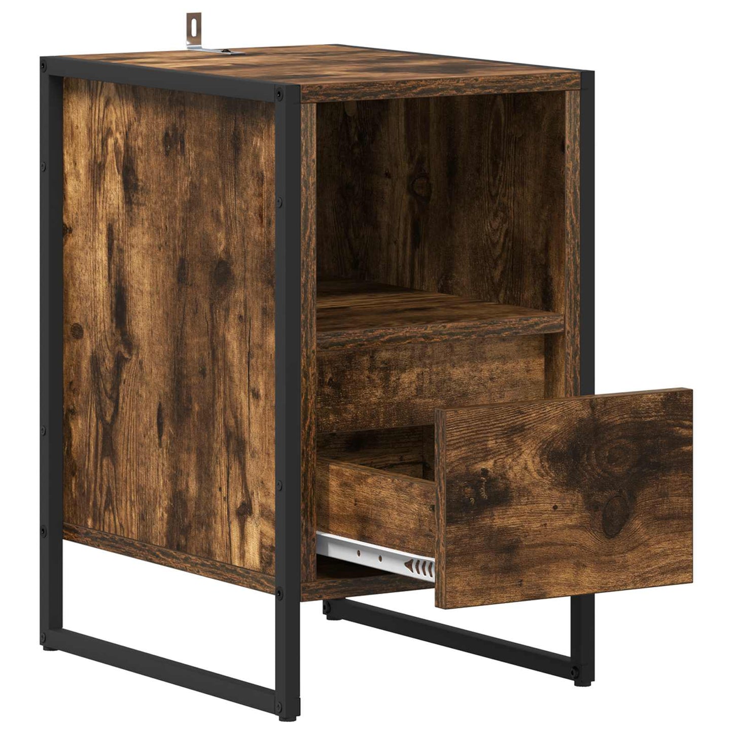 Bedside Table 2 pcs Smoke Oak 39.5 x 30 x 50 cm Engineered Wood