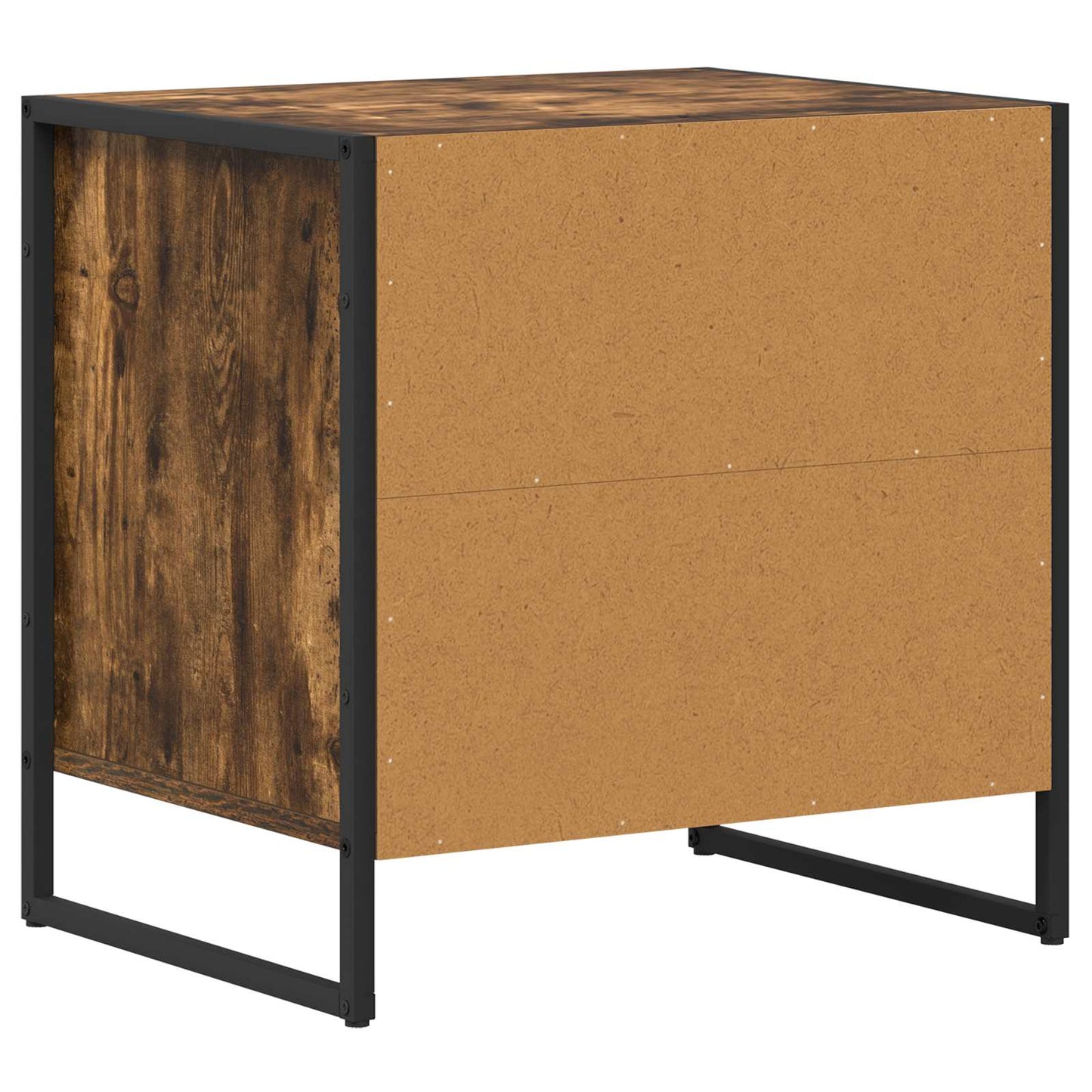 Bedside Table 2 pcs Smoke Oak 50 x 39.5 x 50 cm Engineered Wood