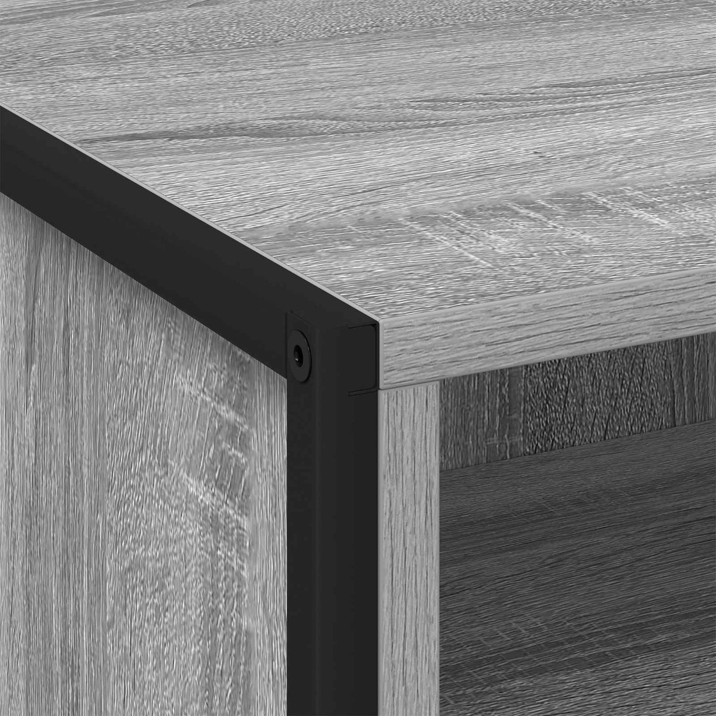 Bedside Table with Drawer 2 pcs Grey Sonoma 50 x 39.5 x 50 cm