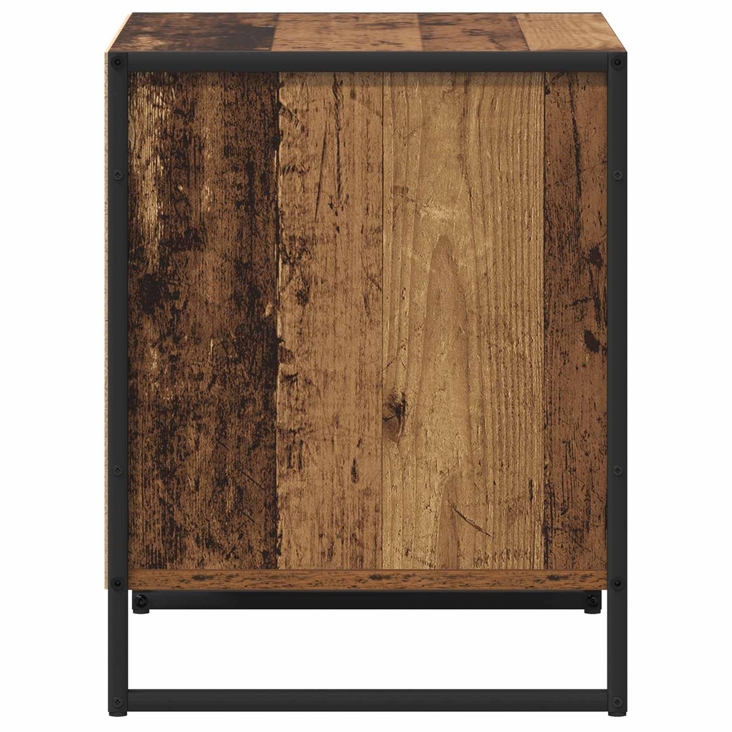 Bedside Table 2 pcs Old Wood 50 x 39.5 x 50 cm Engineered Wood