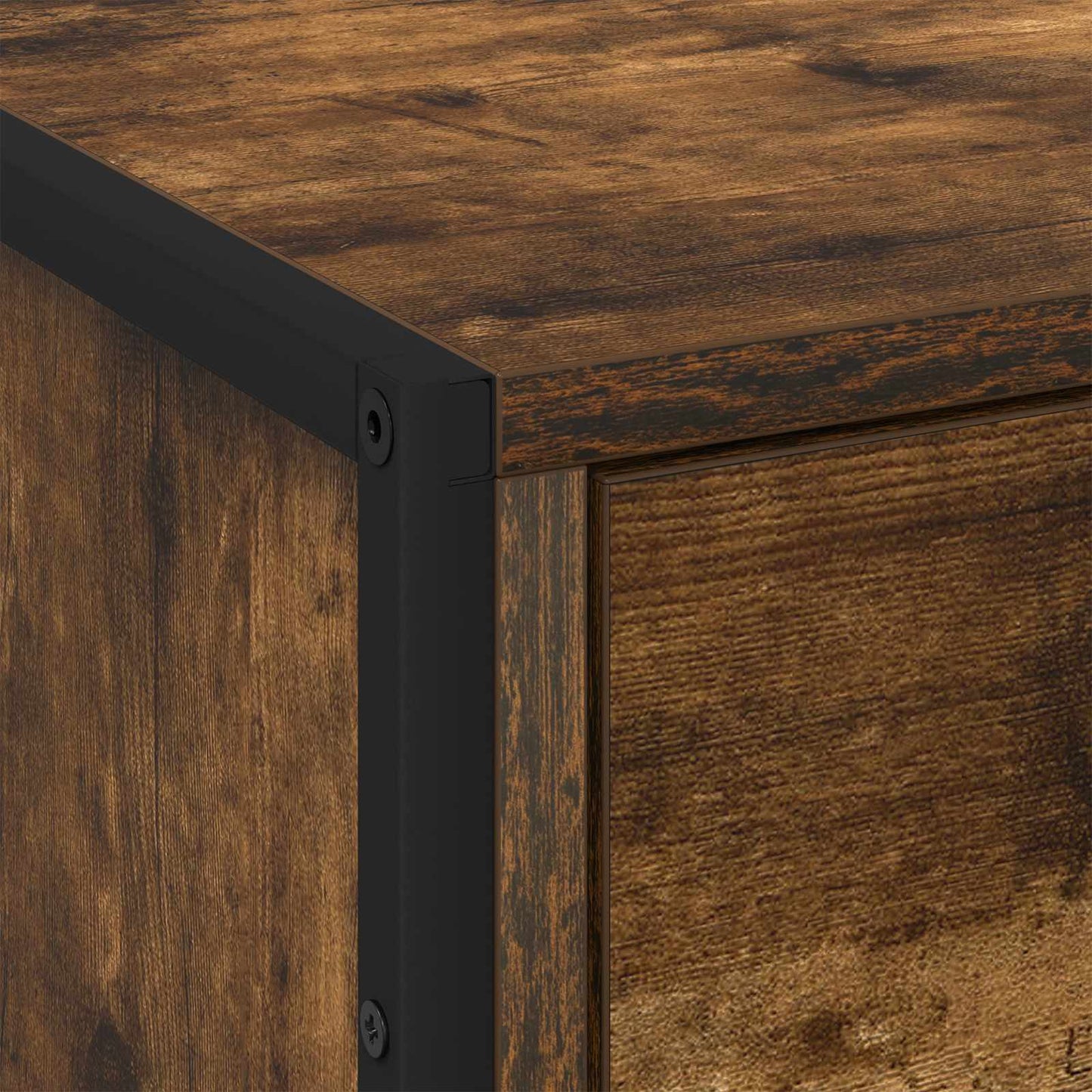 Bedside Table 2 pcs Smoke Oak 50 x 39.5 x 50 cm Engineered Wood