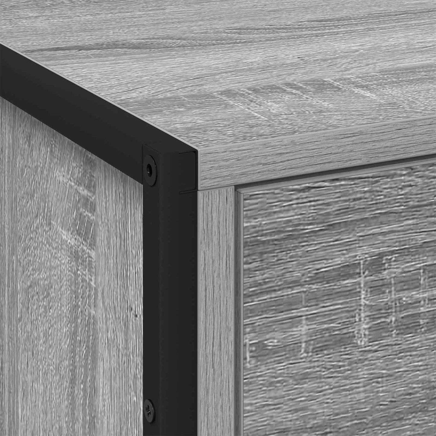Bedside Table Grey Sonoma 50 x 39.5 x 50 cm Engineered Wood