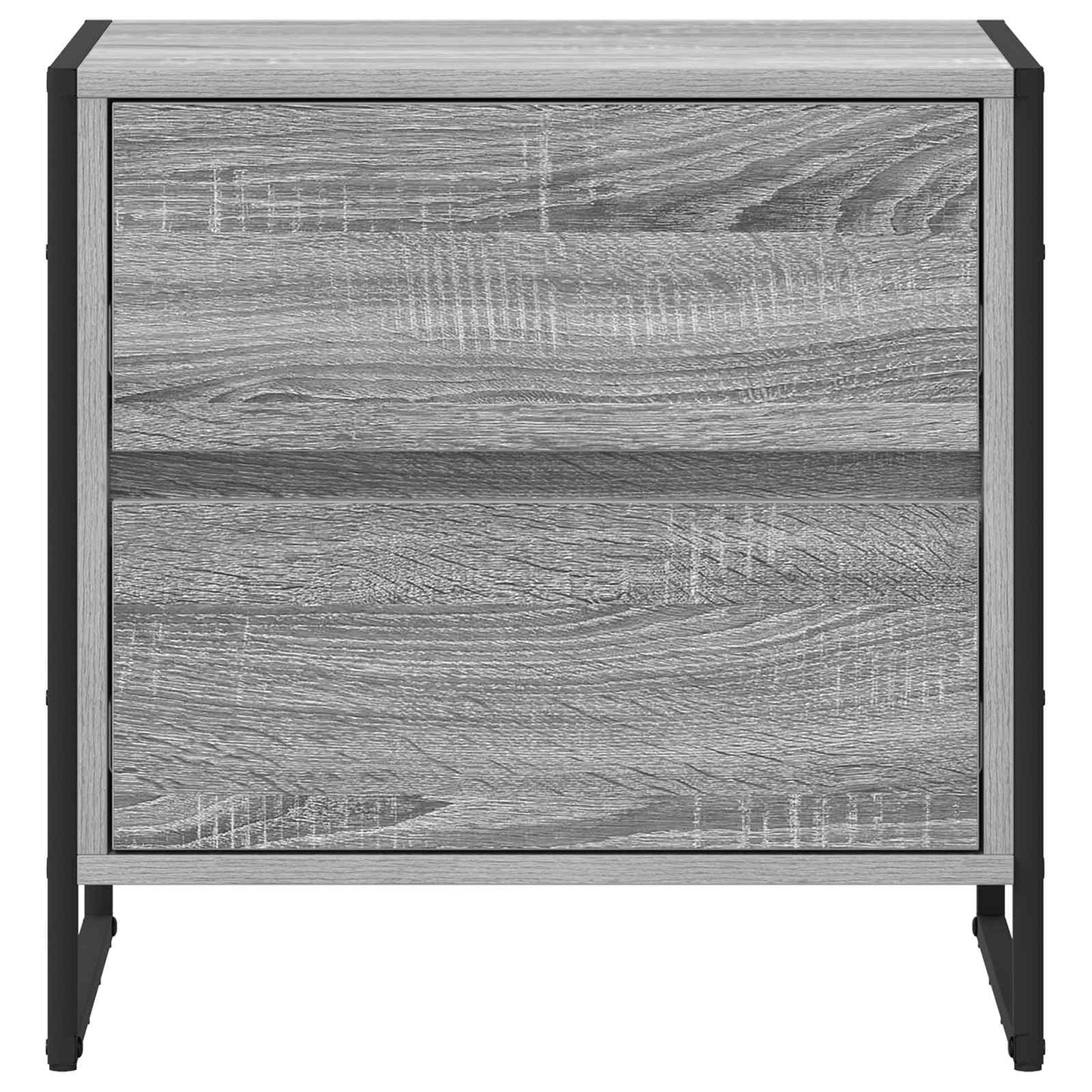 Bedside Table Grey Sonoma 50 x 39.5 x 50 cm Engineered Wood
