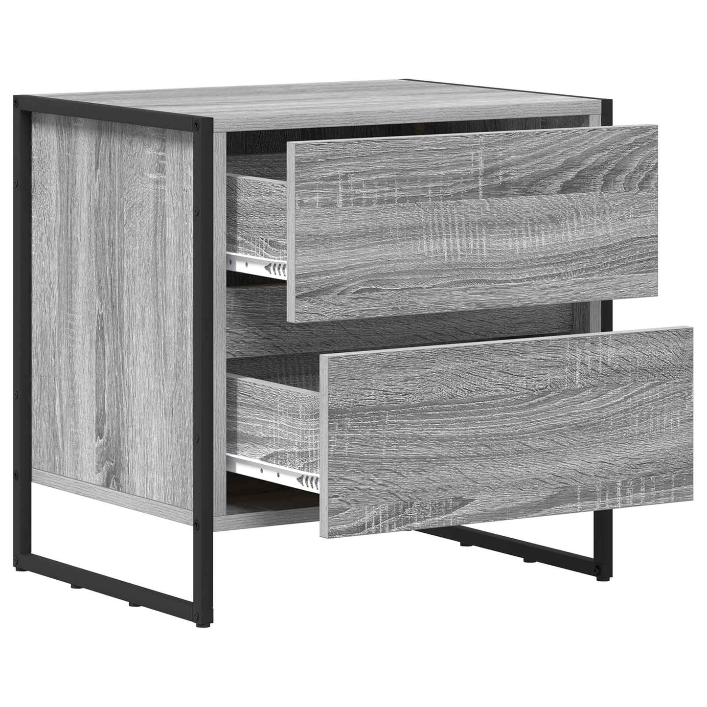 Bedside Table Grey Sonoma 50 x 39.5 x 50 cm Engineered Wood