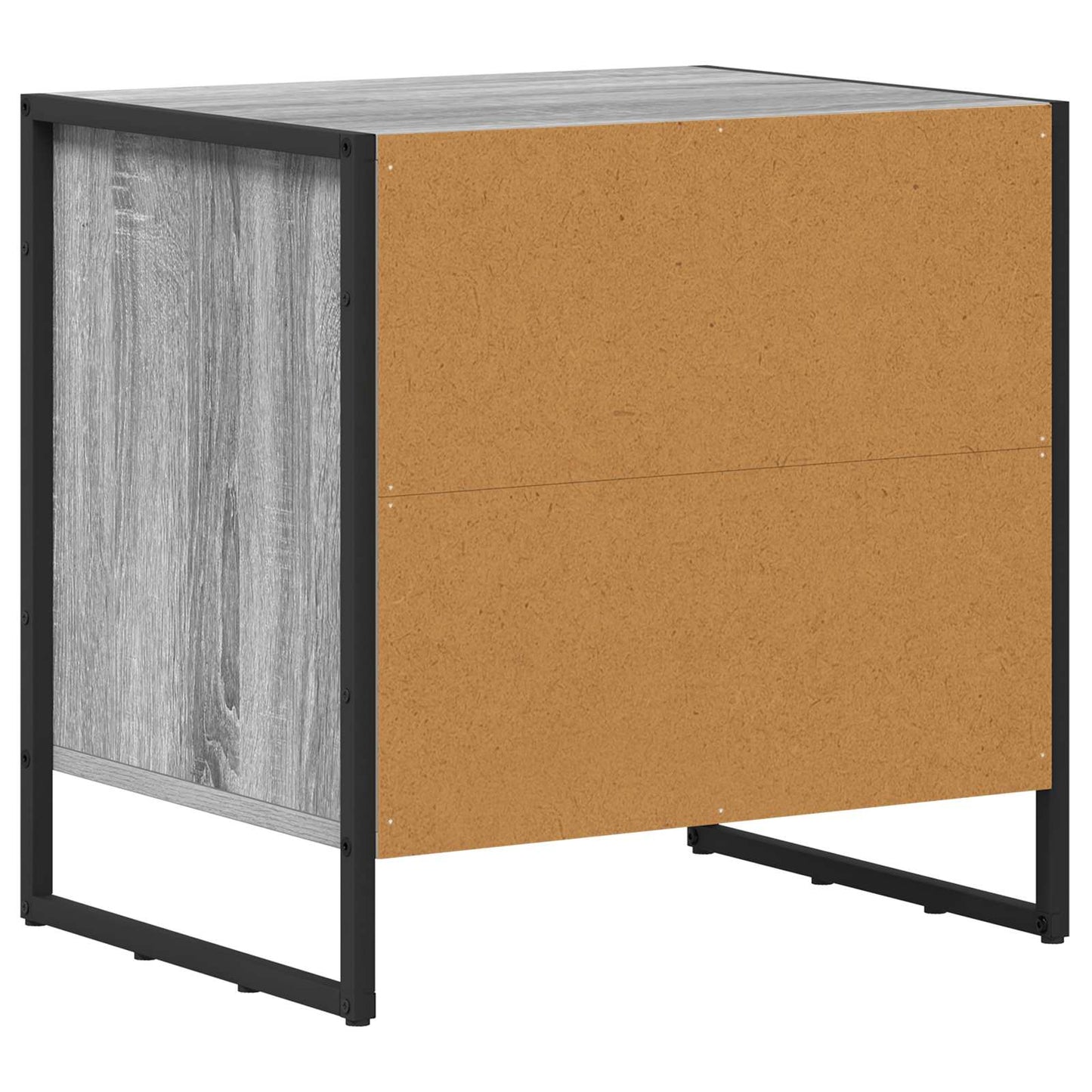 Bedside Table with Drawer 2 pcs Grey Sonoma 50 x 39.5 x 50 cm