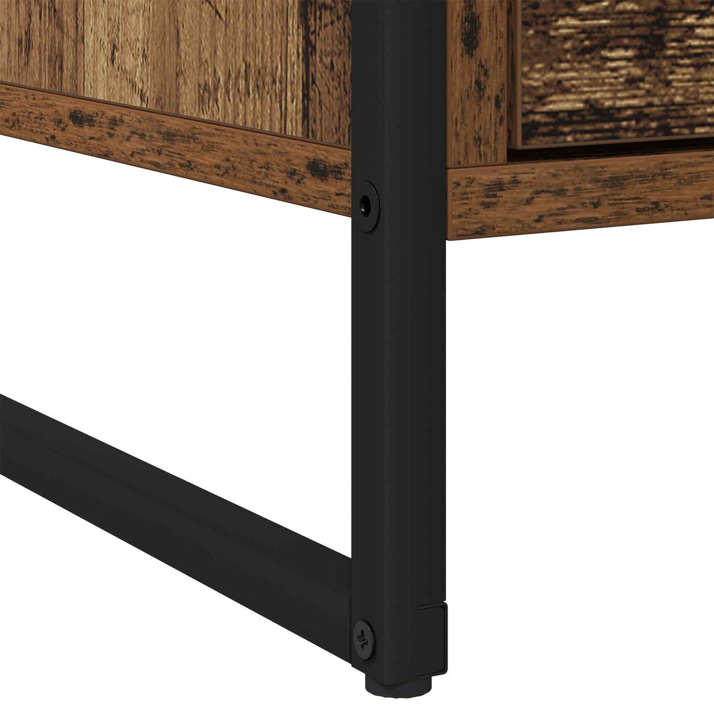 Bedside Table Old Wood 50 x 39.5 x 50 cm Engineered Wood
