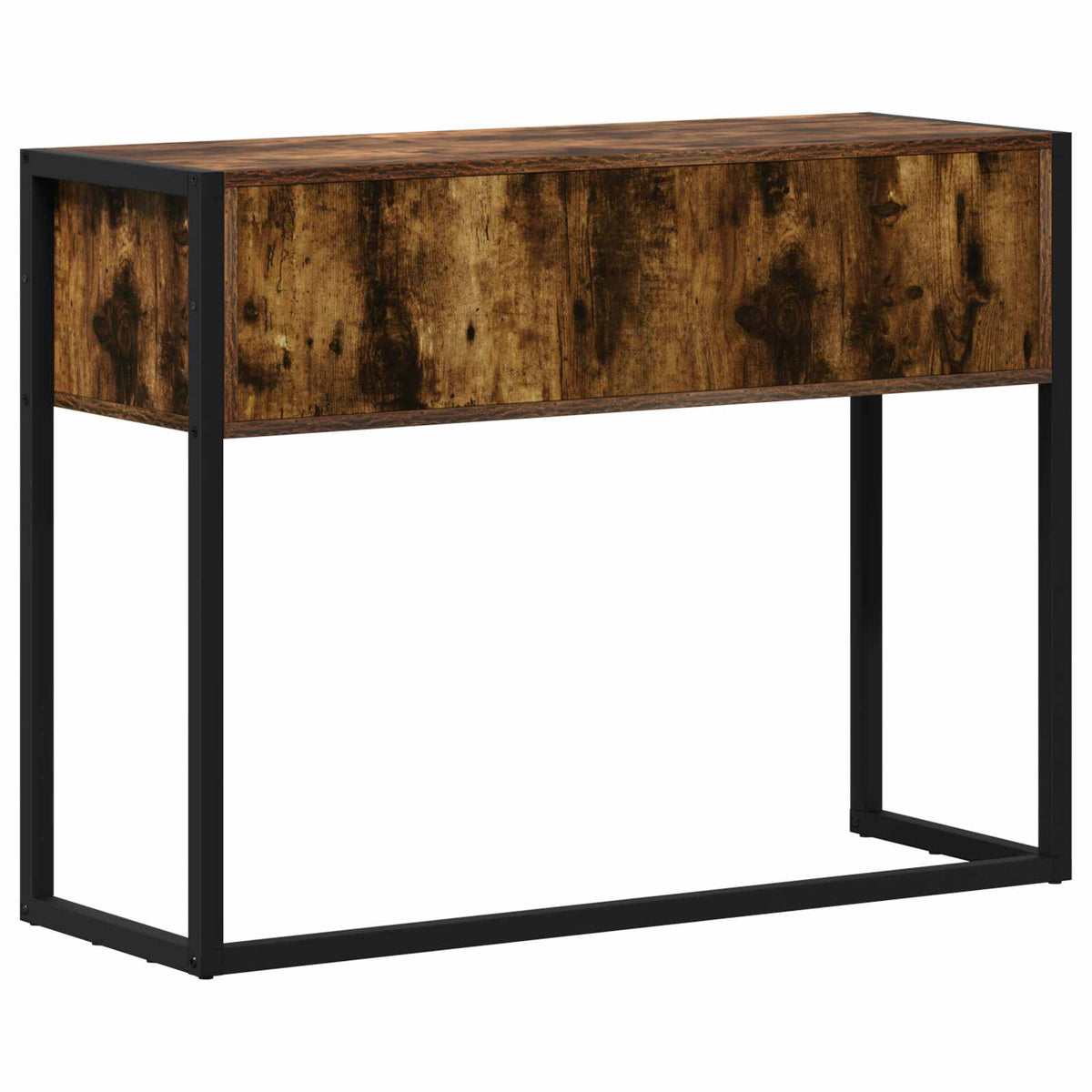 End Table Smoked Oak 100 x 36 x 75 cm Engineered Wood