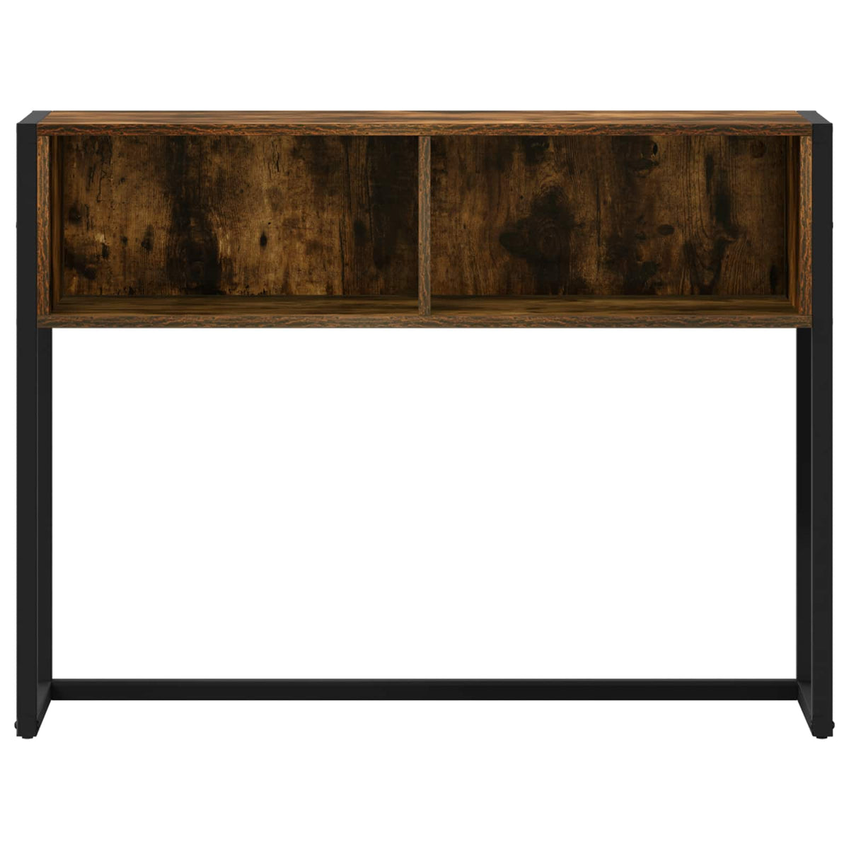 End Table Smoked Oak 100 x 36 x 75 cm Engineered Wood