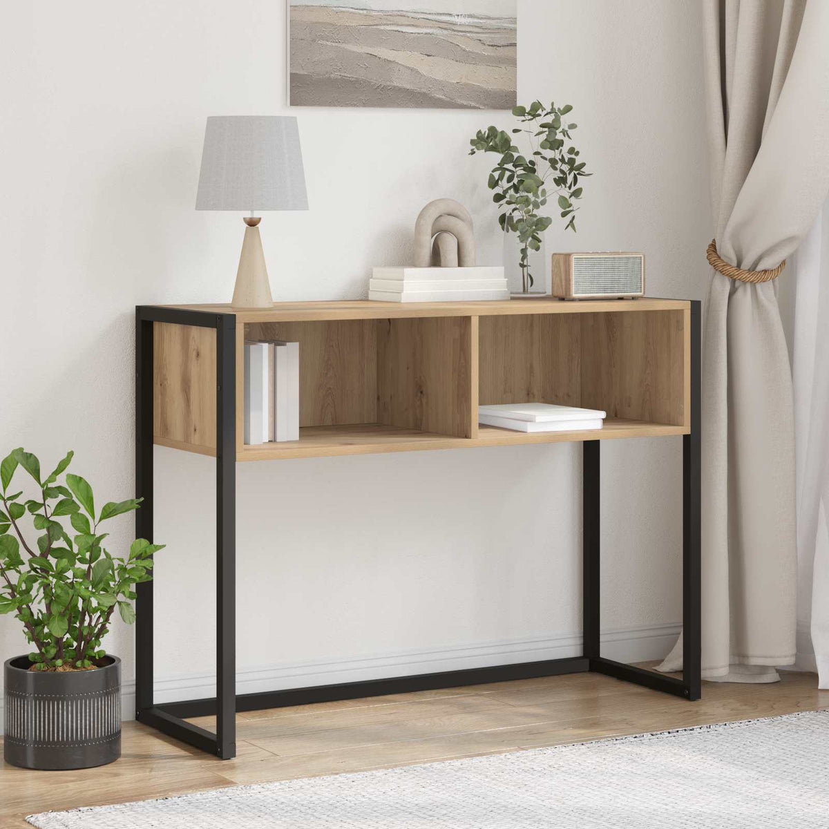 End Table Artisan Oak 100 x 36 x 75 cm Engineered Wood