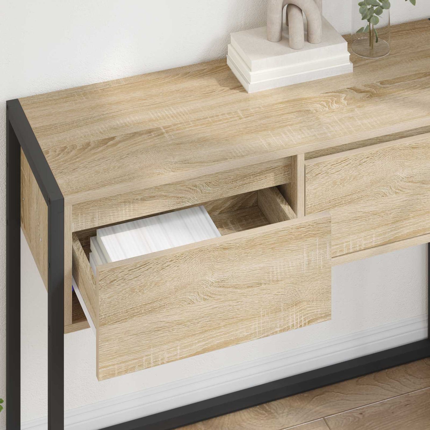End Table Sonoma 100 x 36 x 75 cm Engineered Wood