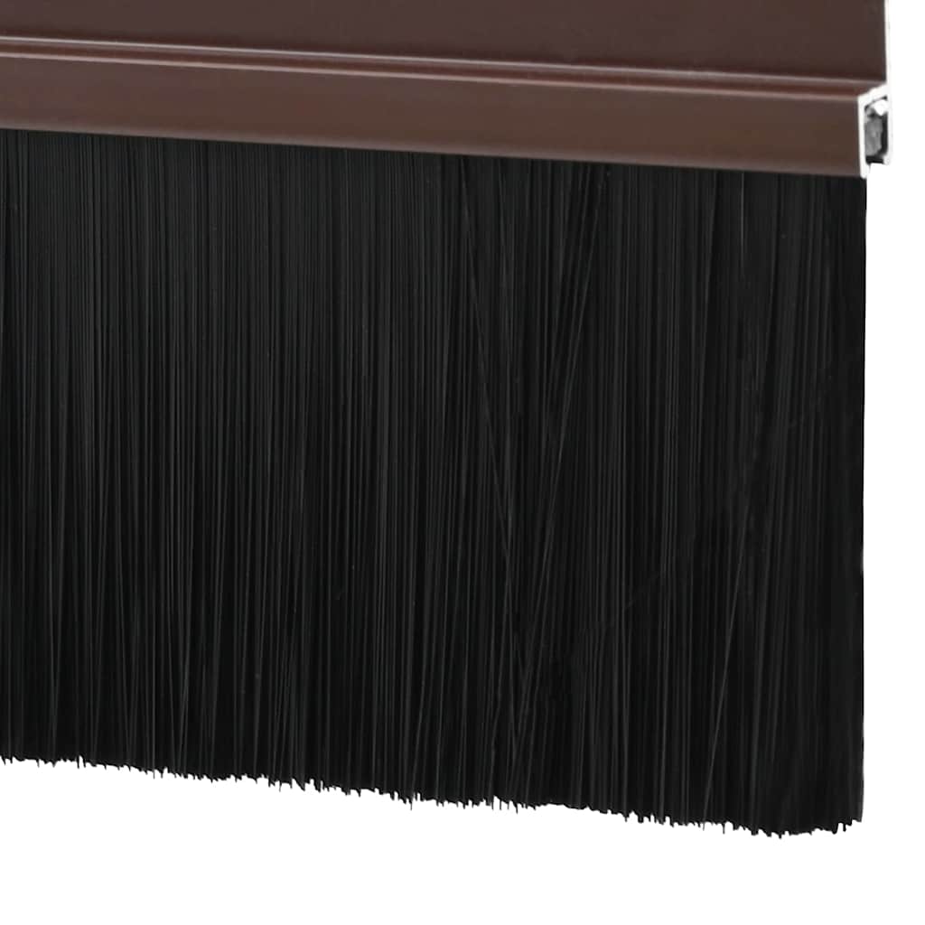 Self-adhesive Door Brush Seals 2 pcs Brown 100 cm