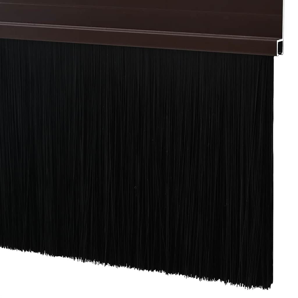 Self-adhesive Door Brush Seals 2 pcs Brown 100 cm